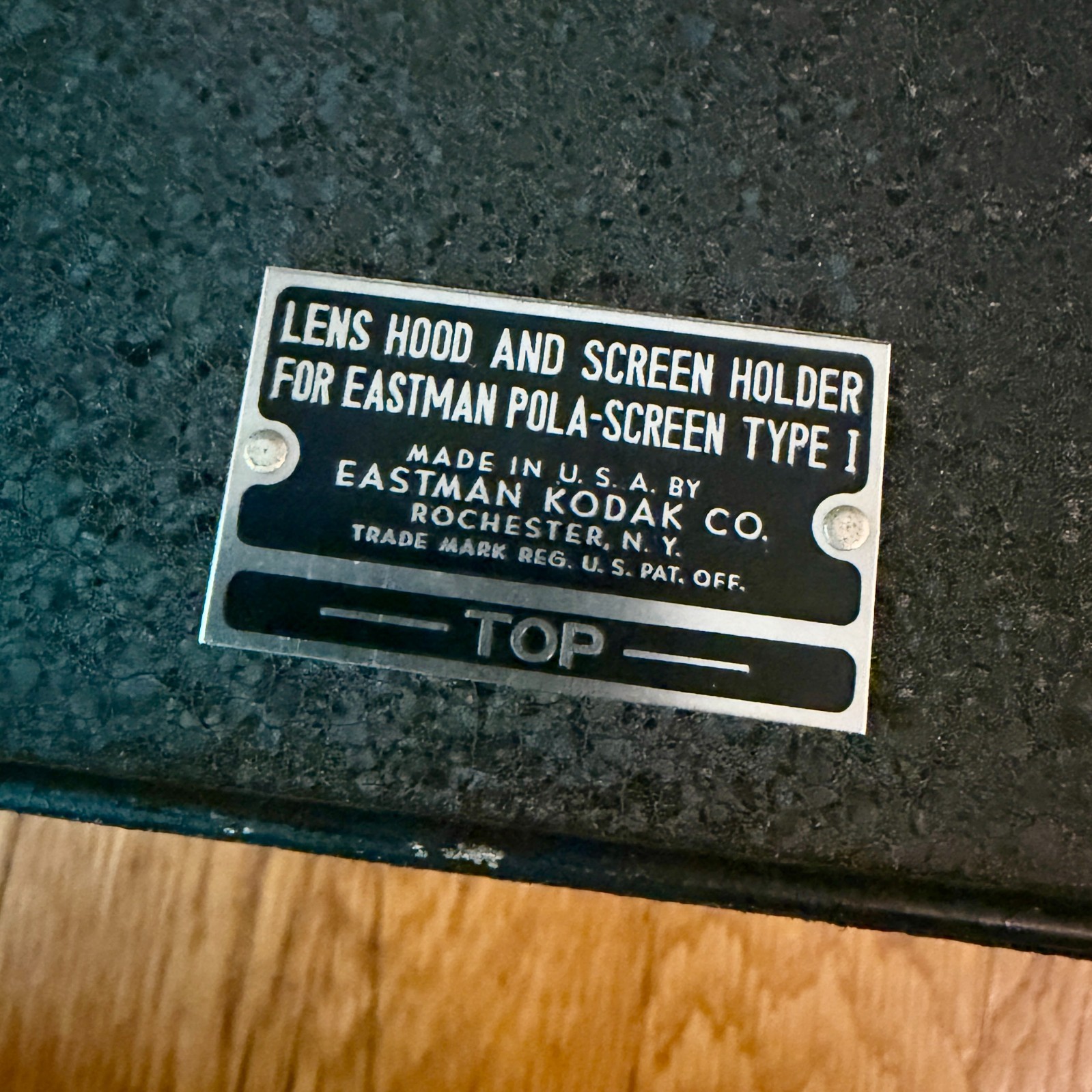Vintage Kodak Eastman Pola-Screen Type I Lens Hood Screen Holder Darkroom Part
