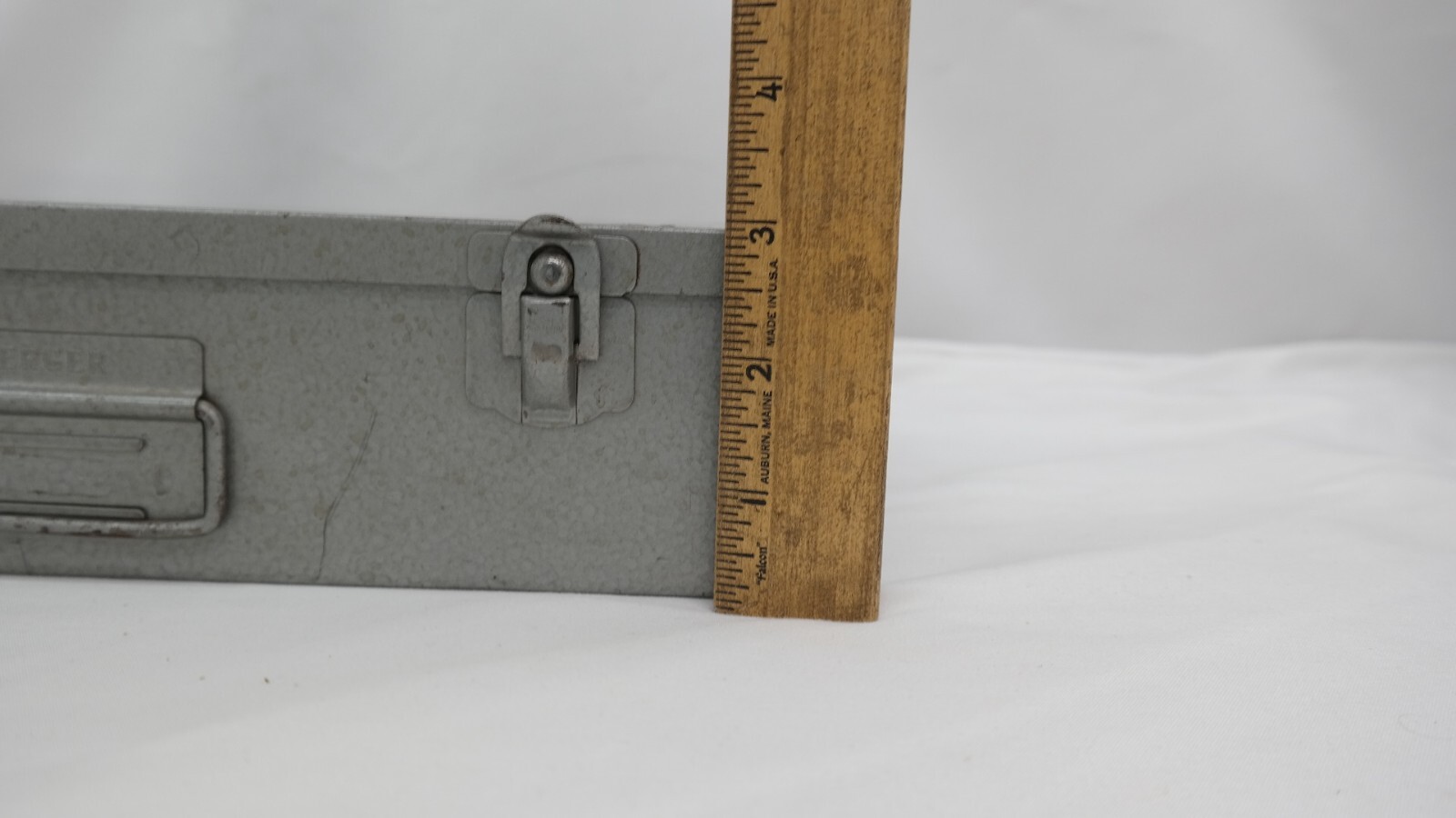 Vintage Brumberger Metal 35mm Photo Slides Storage Case 13″ x 7.5″ TF