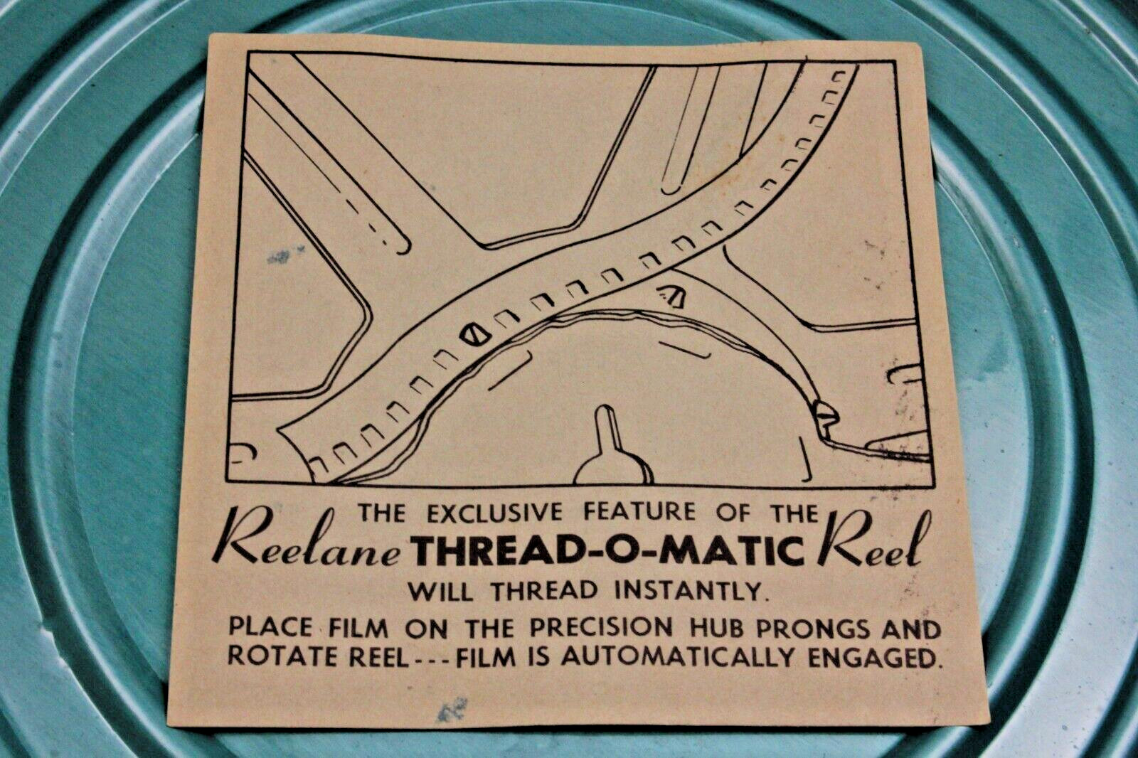 3 Reelane Thread-O-Matic Camera Film Reels Vintage Green 7”