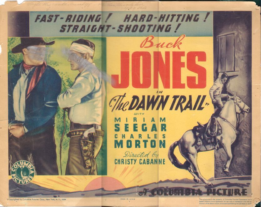 16mm western feature – BUCK JONES “THE DAWN TRAIL” (1930)