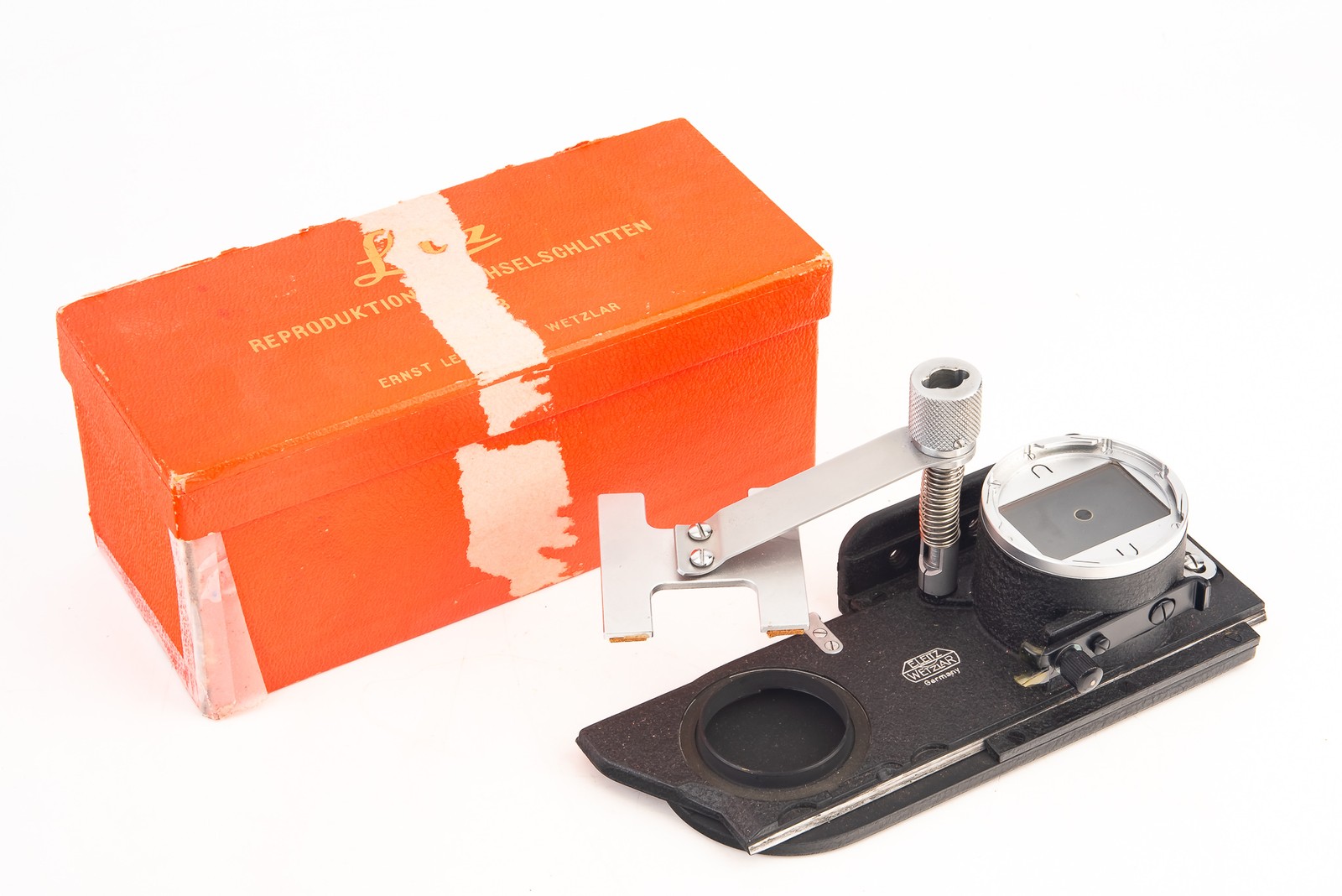 Leica Leitz OOZAB Slide Copier Reproduktions Wechselschlitten in Box Vintage V28