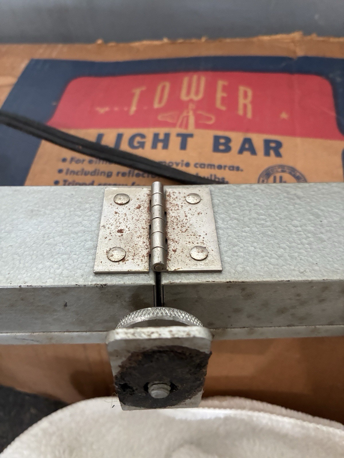 VTG Antique Retro LIGHT BAR for Still MOVIE Camera Hand Tripod & POWERLIGHT Jr