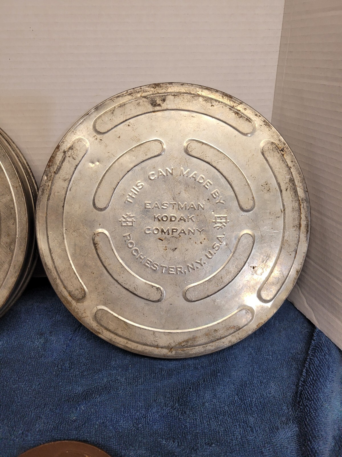 Vintage Film Reel Holder Tins Set