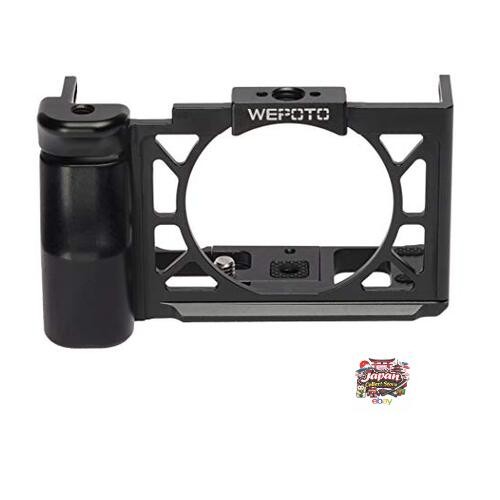 WEPOTO GP-ZV-1 Metal Ebony Wood Cage Hand Grip for Sony ZV-1