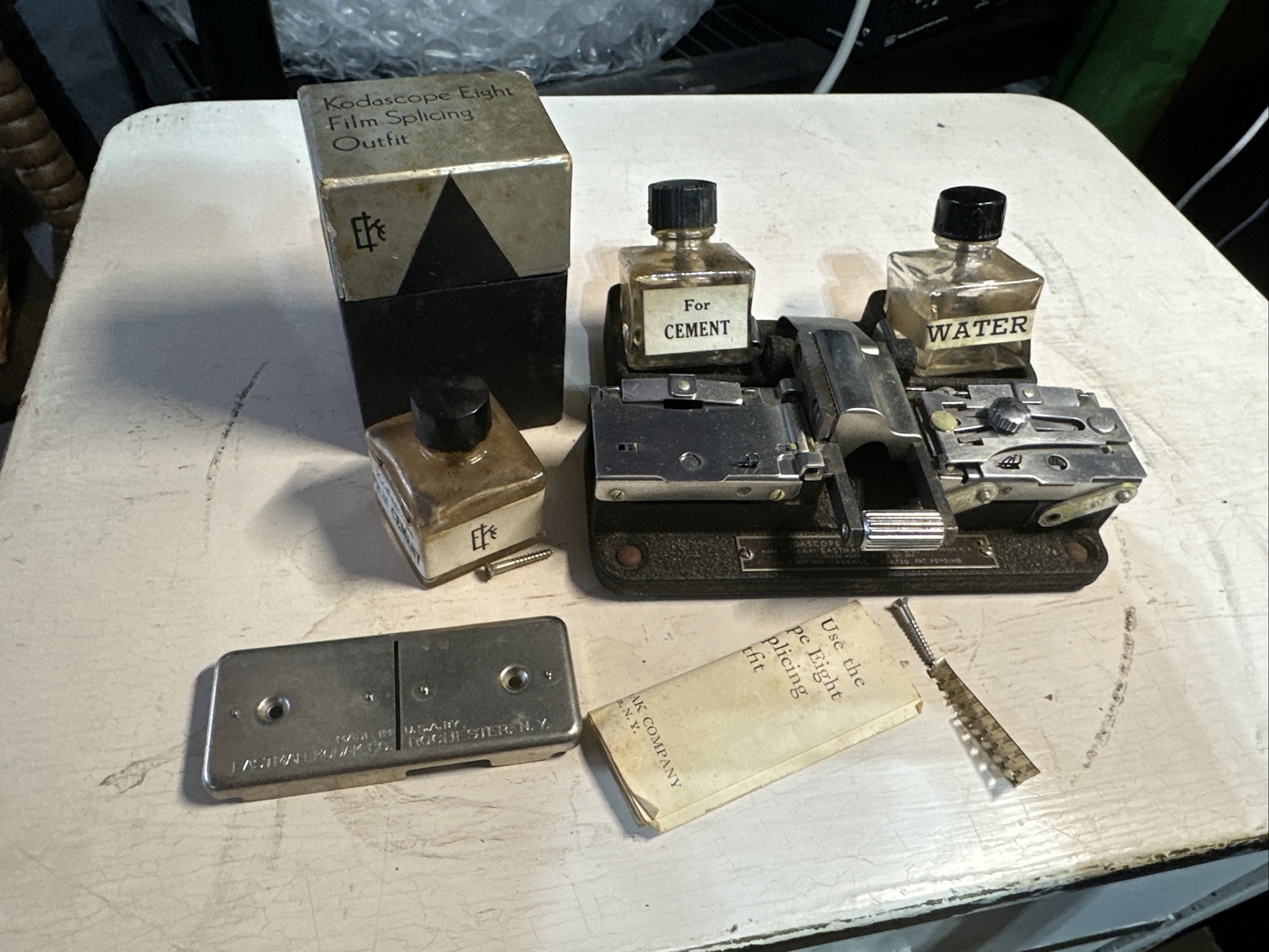 Vintage Kodascope Eight Film Splicing Outfit Collectable Photography prop parts