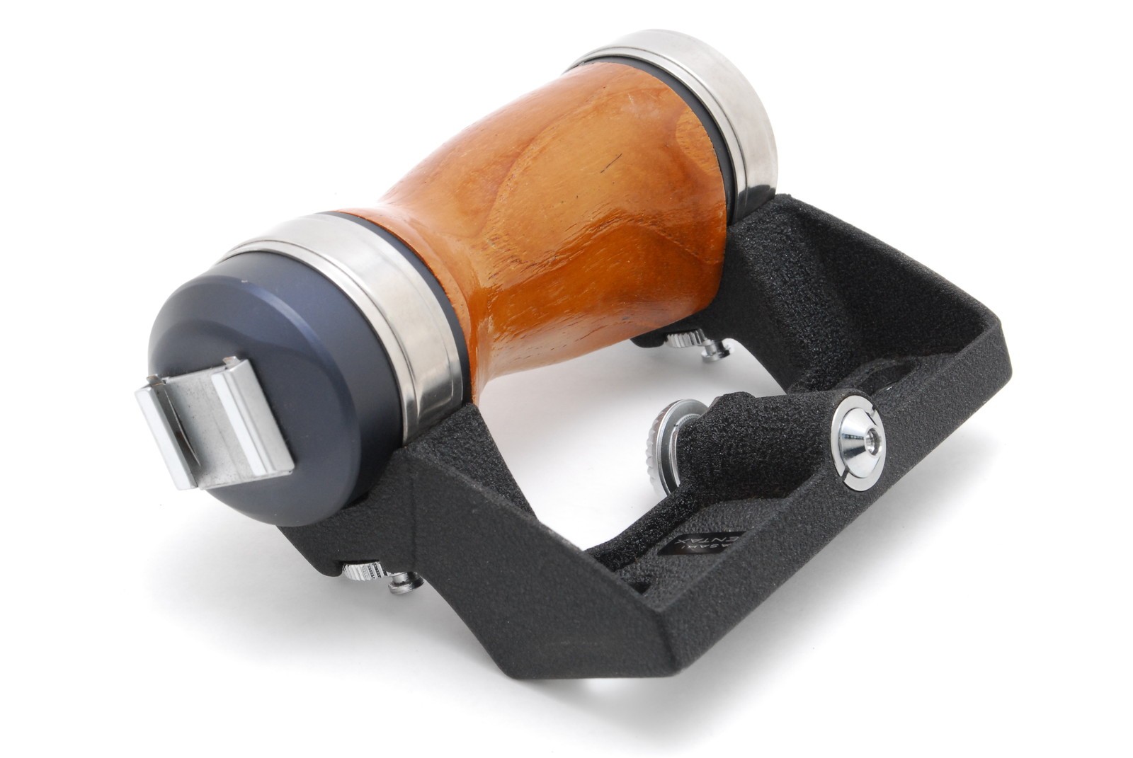 Asahi Pentax 6×7 67 67II Wooden Left Hand Grip w/ Shoe From JAPAN [Almost MINT]