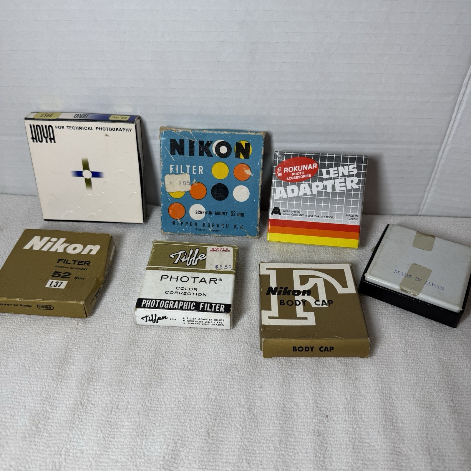 Vintage Nikon & Others boxes ONLY No filter Set Of 7