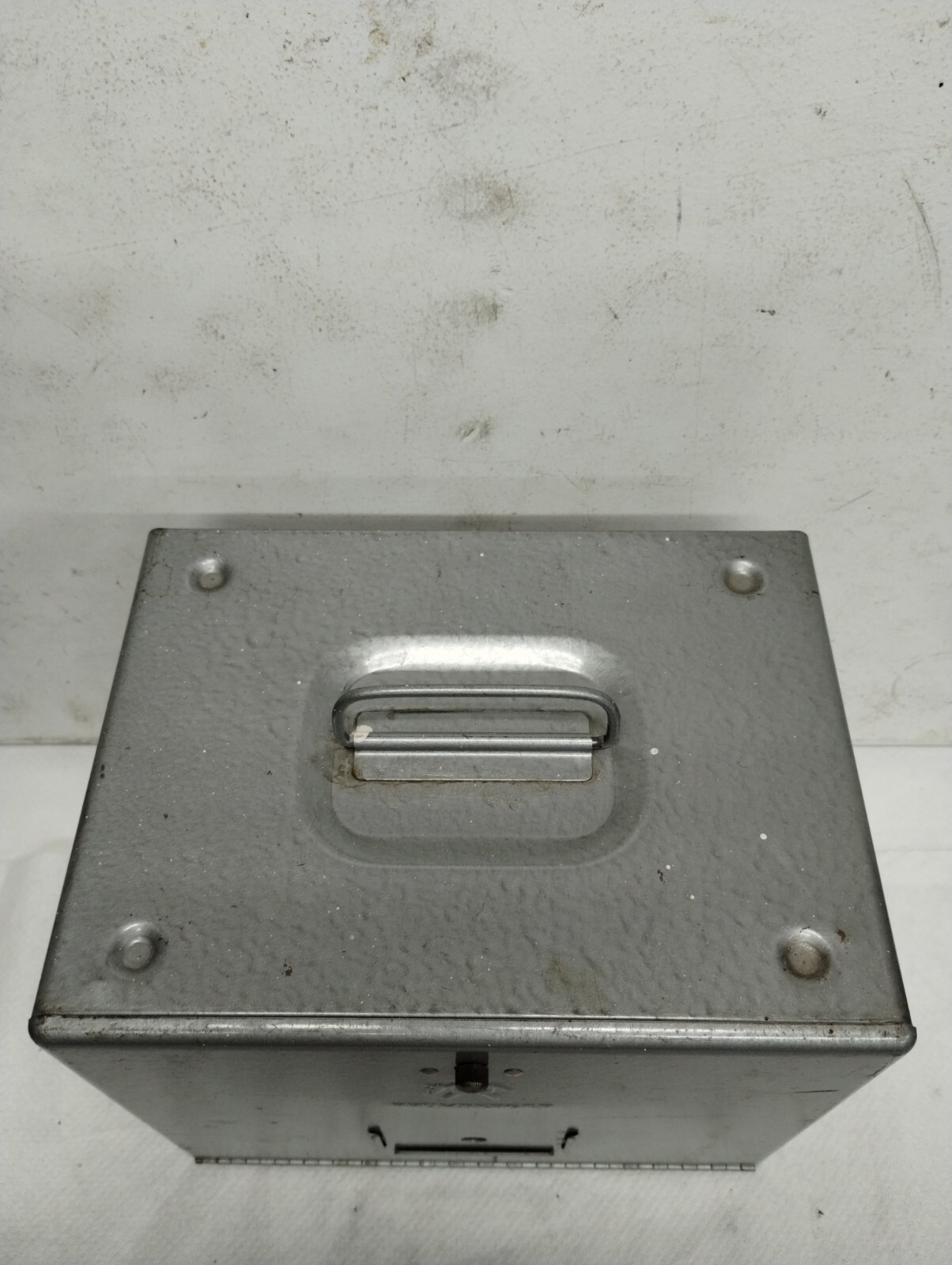 Brumberger 8mm Movie Film Reel Can Metal Storage Box Empty Vintage