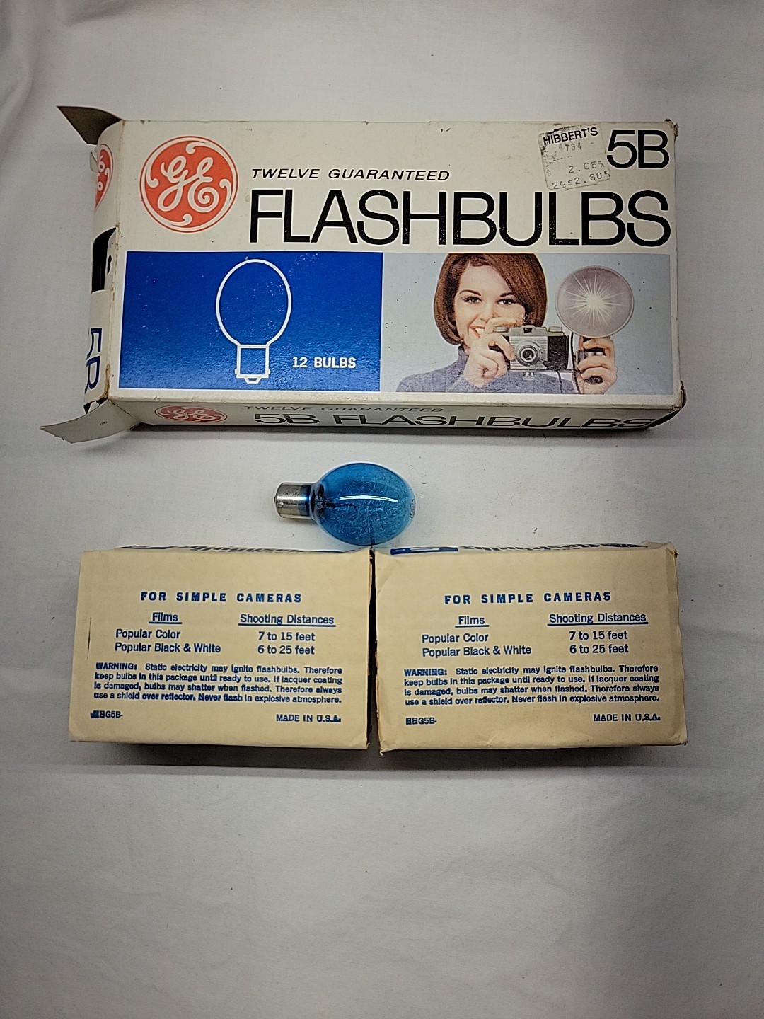 Vintage Camera Flash Bulbs & Accessories GE Sylvania Osram Polaroid Peak Argus