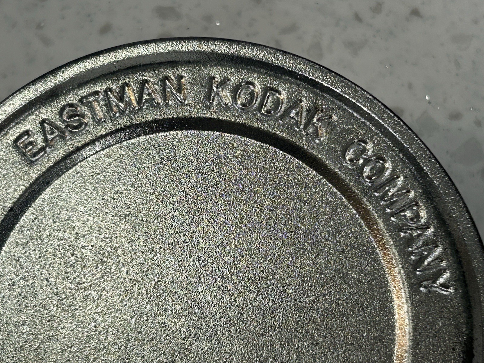 Vintage Film Roll Canister Silver Tin Metal Box Eastman Kodak Company 1970’s