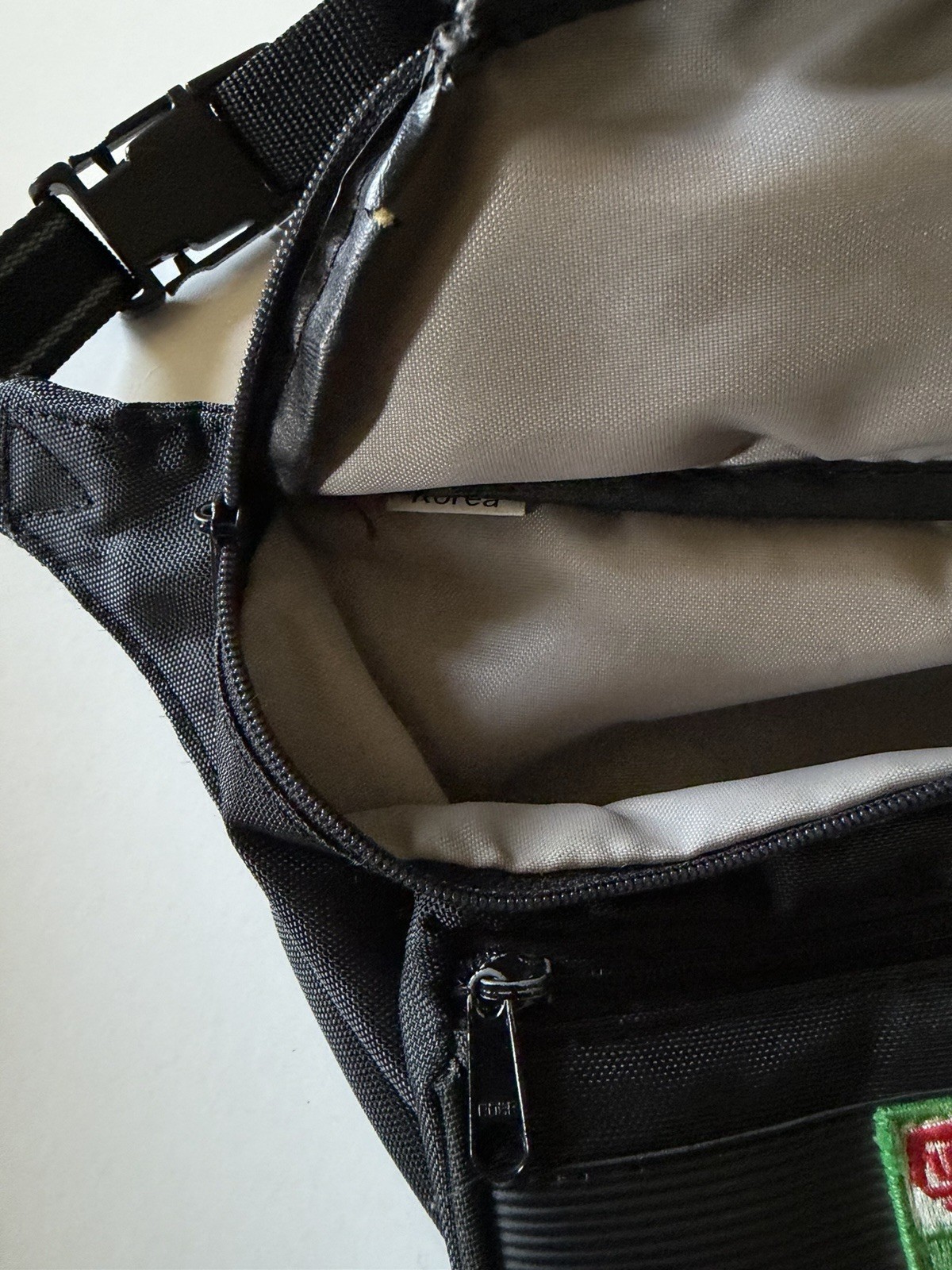 Vintage 1990s Fuji Film Discovery Cameras Photography Black Fanny Pack Waist Bag