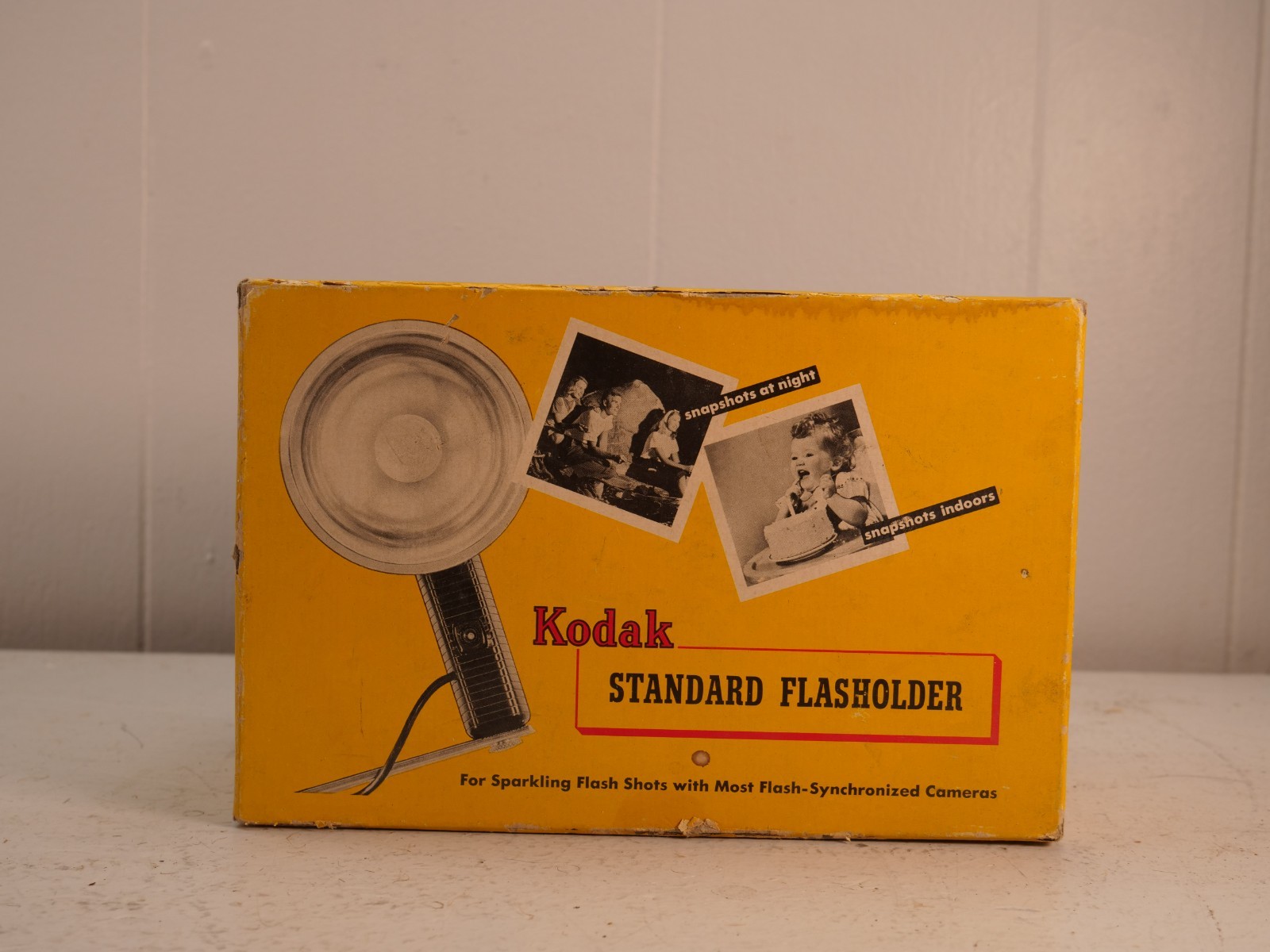 Kodak Flash Holder w/ Standard Bracket w/ Box Instructions Brown