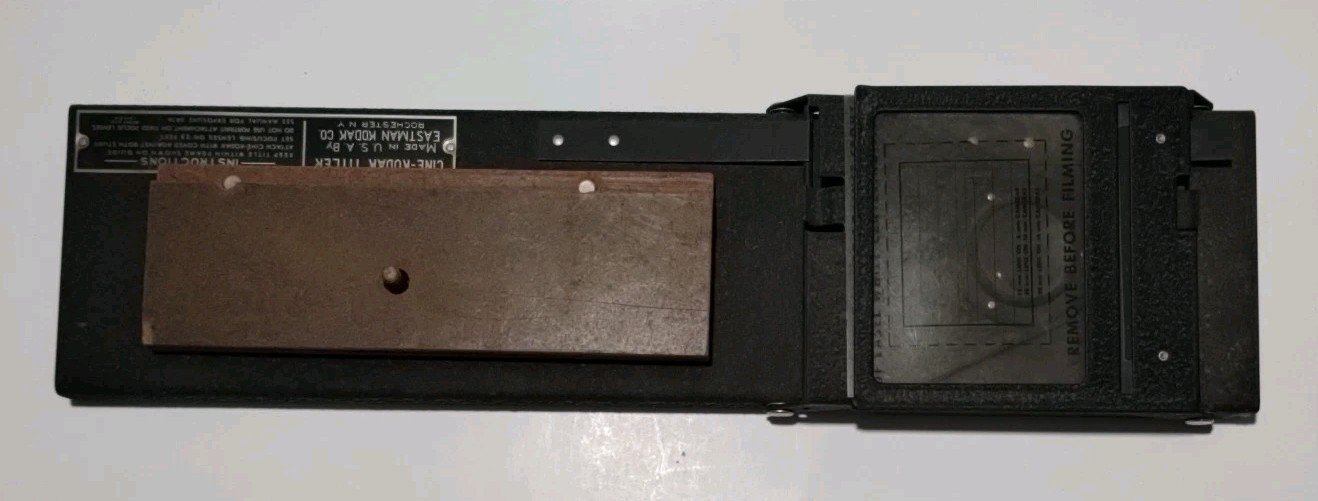Cine-Kodak Titler Eastman Kodak Company Display Item Vtg In Excellent Condition