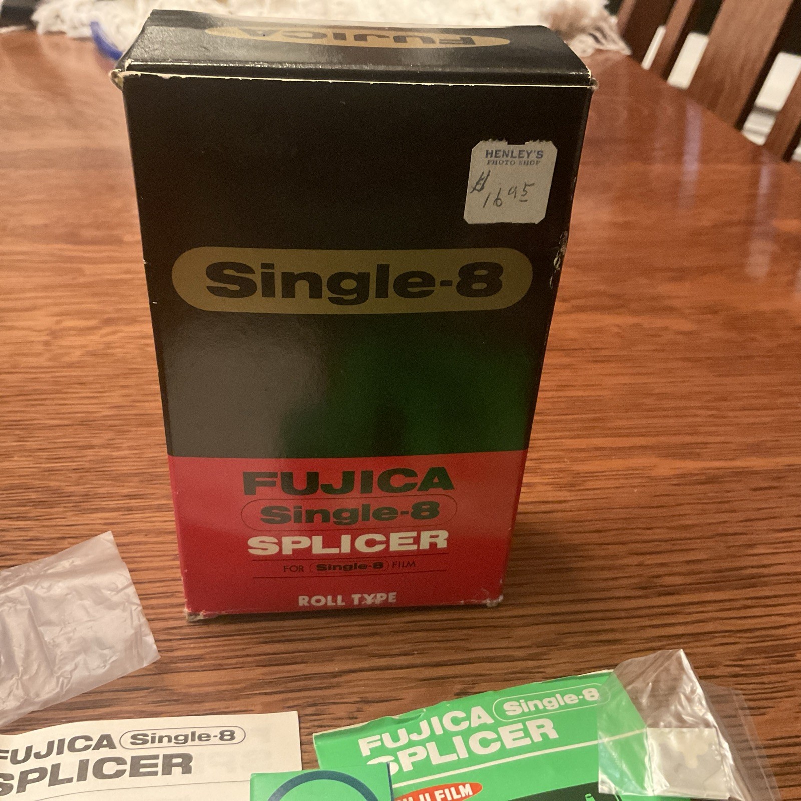 Vintage Fuji Fujica Single-8 Film Splicer Roll Type w/Box Instructions Japan
