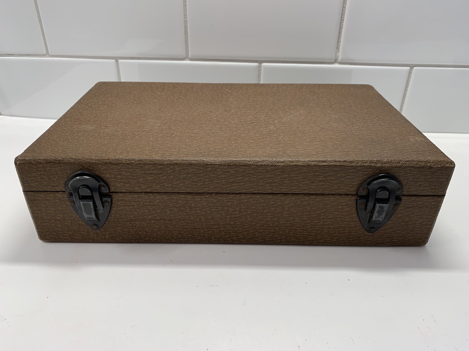 Vintage Barnett & Jaffe Brown Projector Slide Case Box Pennsylvania