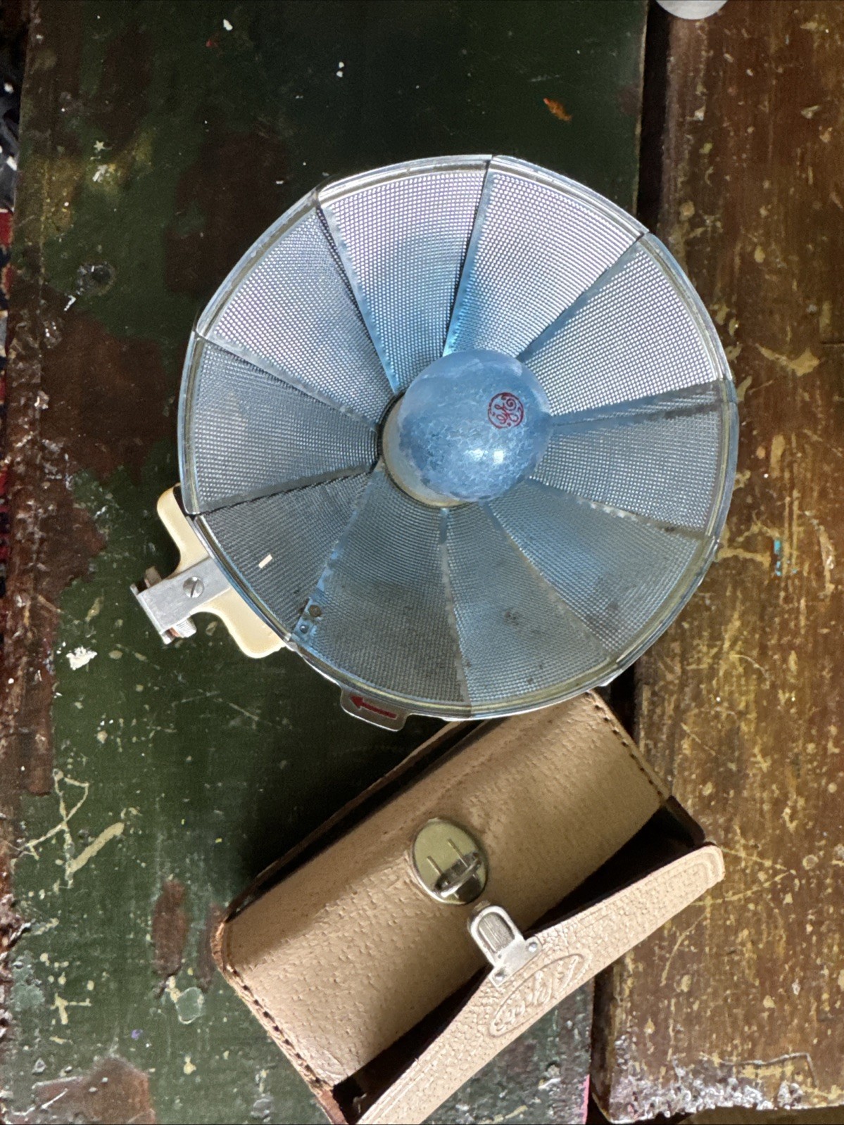 1950’s Alpex Flash Reflector with Case and Bulb Made in Japan