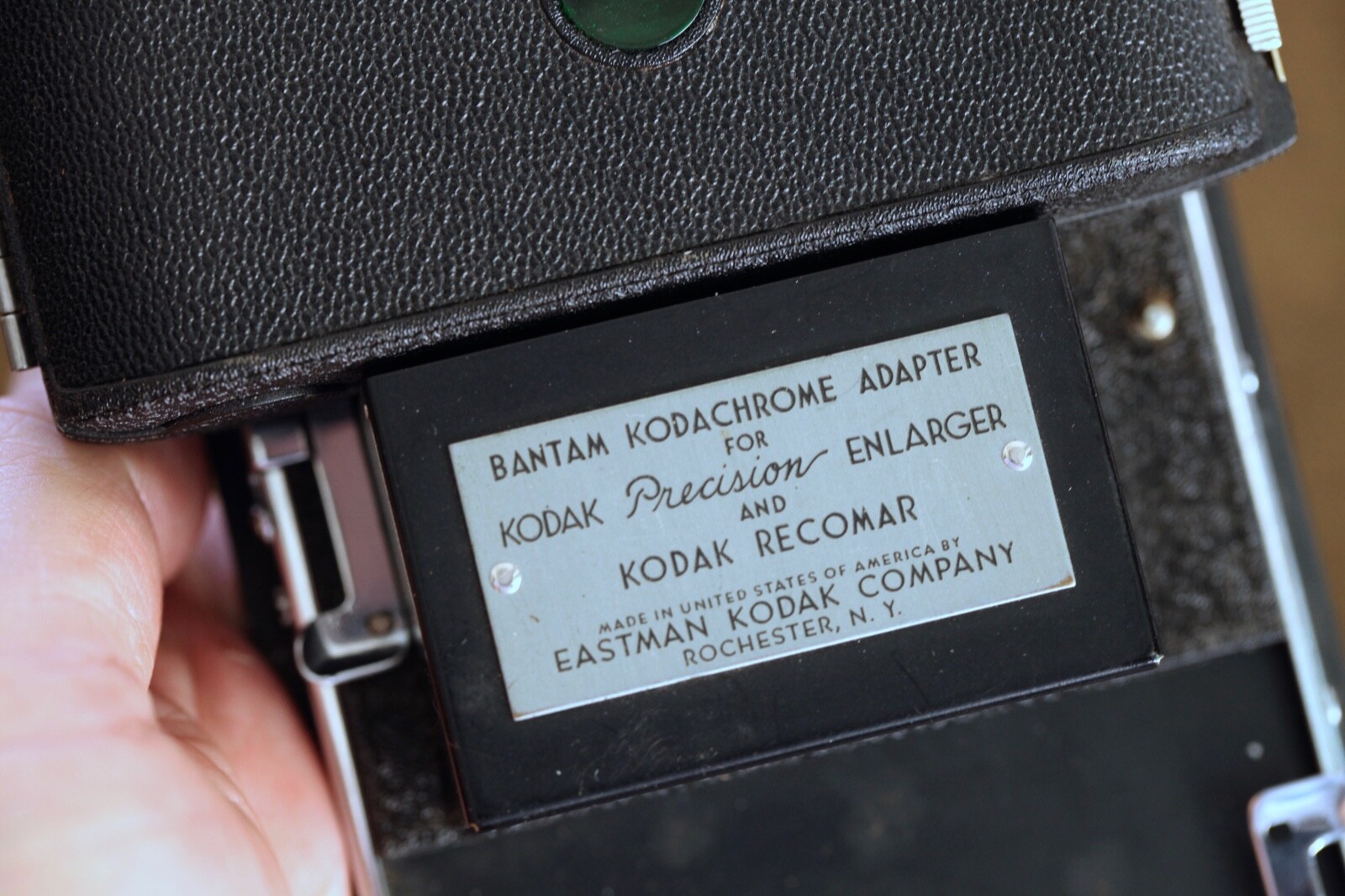 Bantam Kodachrome Adapter for Kodak Precision Enlarger and Recomar, Vintage/MINT