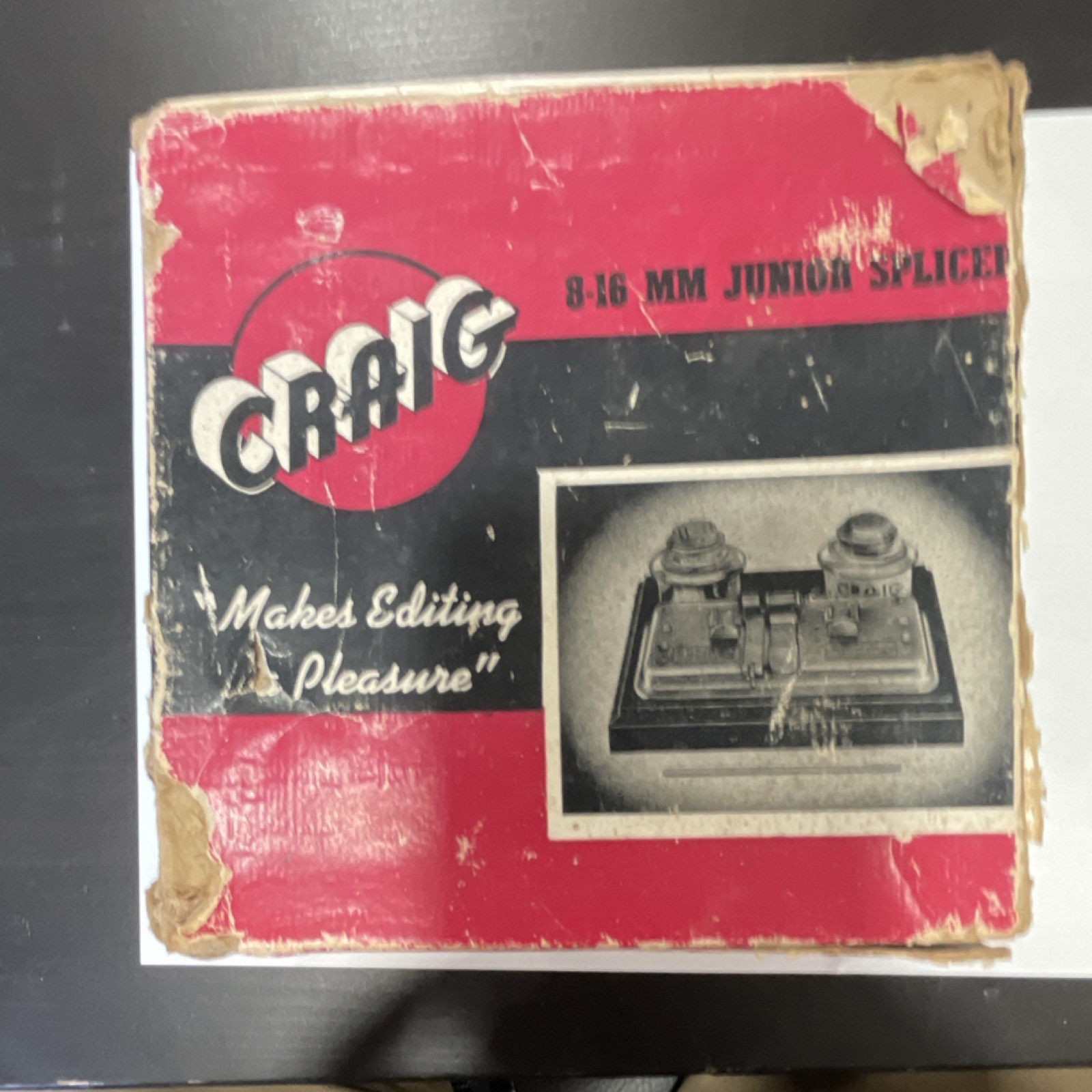 VTG Craig JR Splicer 8 mm 16 mm Safety Film Cement and Original Box Untested