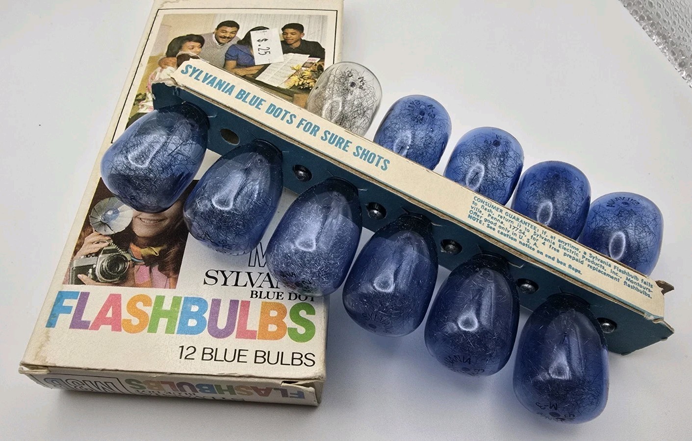 Sylvania Flashcube Flashbulb Blue Dot Super 10 Flip Super Flash M2 No. 0 M3B Lot