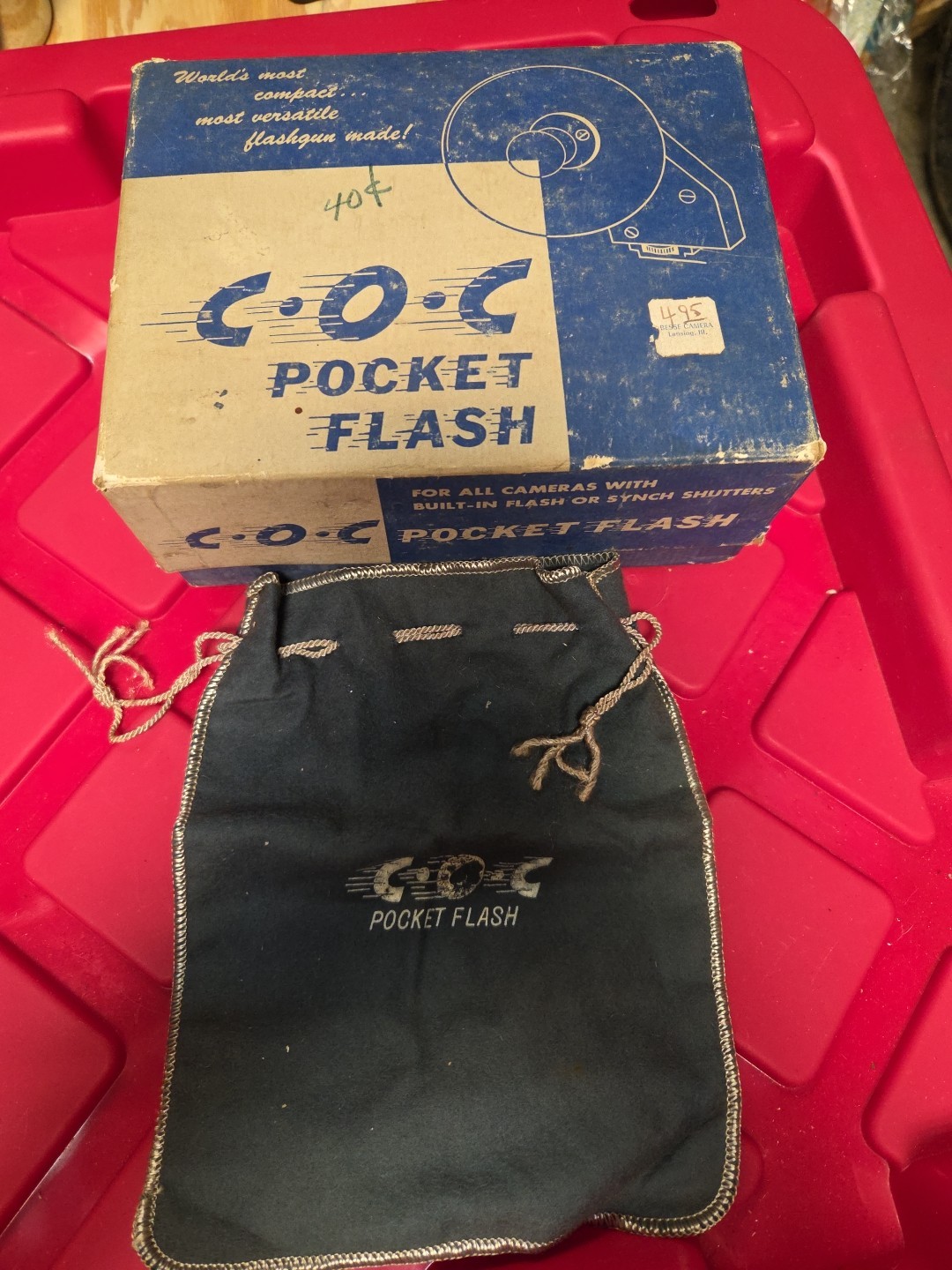C.O.C. Standard Pocket Flash kit Model JBC With Bag And Box