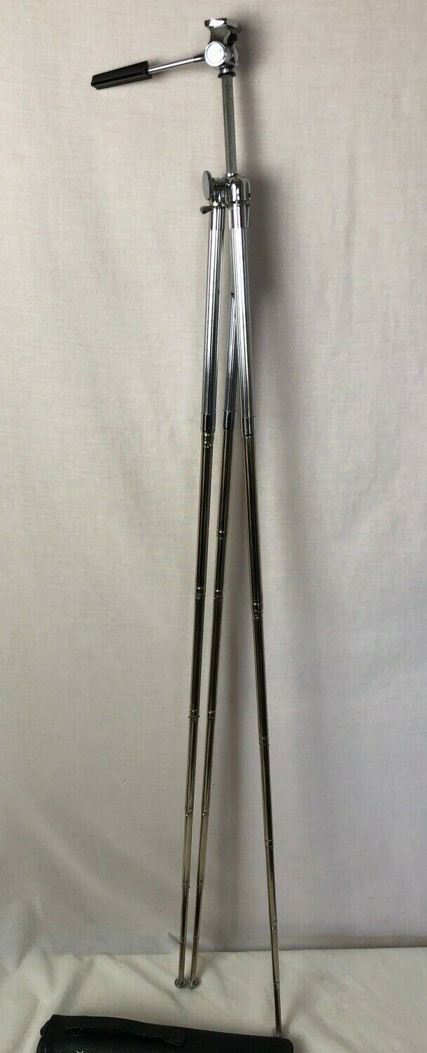 Alpex Tripod Expandable Legs in Leather Case Vintage Made In Japan