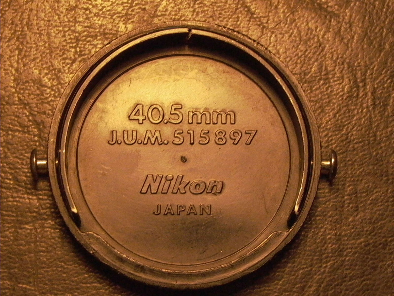 Nikkor Nikon Rangefinder 40.5mm USED Snap on cap with pins very hard to Find