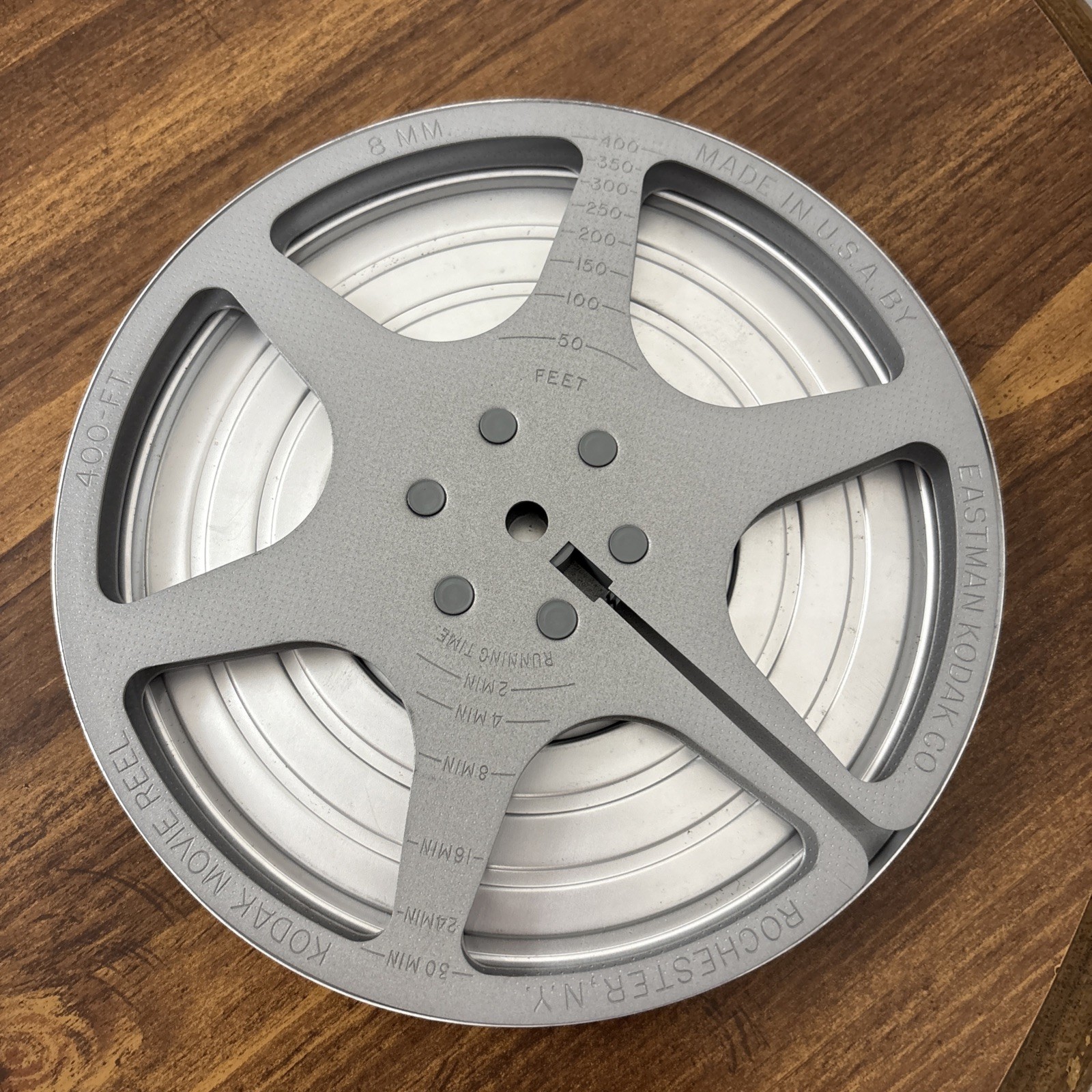 Eastman Kodak Co. Metal 8mm 7″ Movie Reel With Film Canister