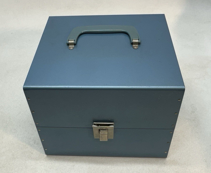 Bruce Dual 8mm Film Storage Case 12 Slot 4 Metal Reel Canister Korvette Scherer