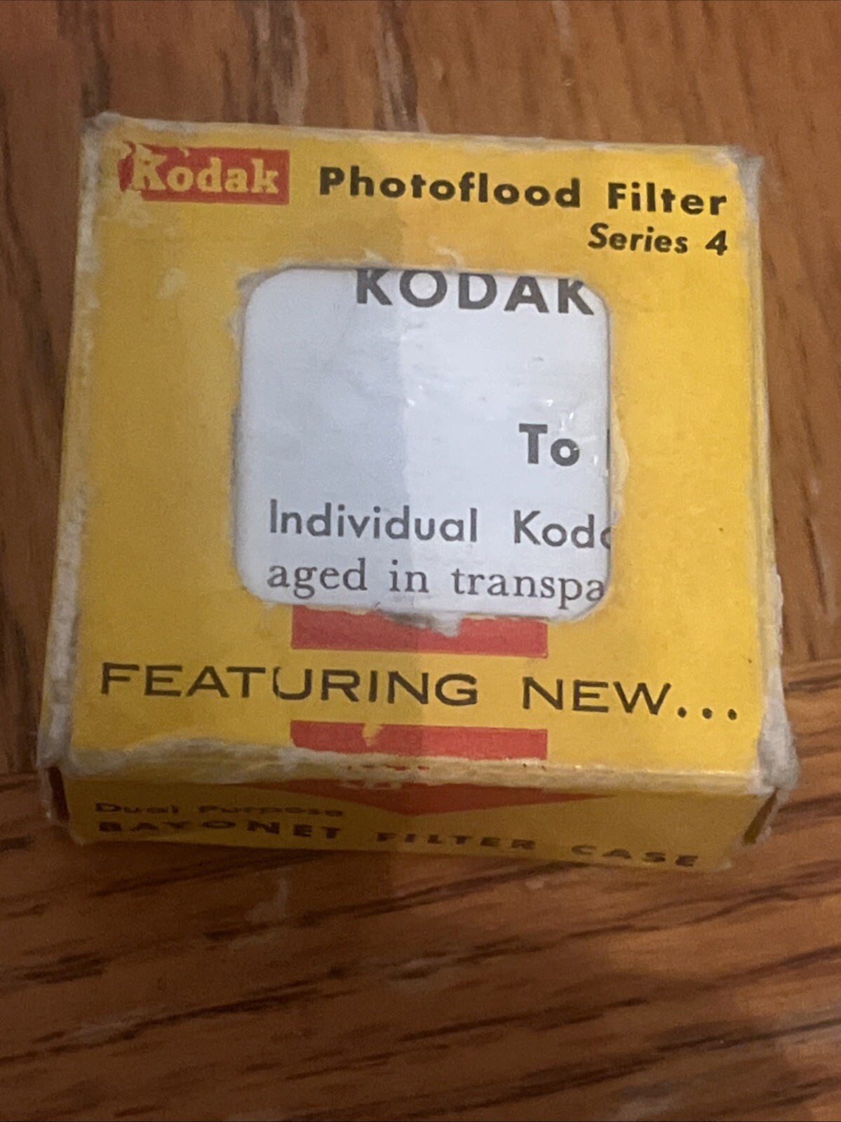 Vintage KODAK SERIES 4 PHOTOFLOOD NO. 808 FILTER w/ INSTRUCTIONS & BOX