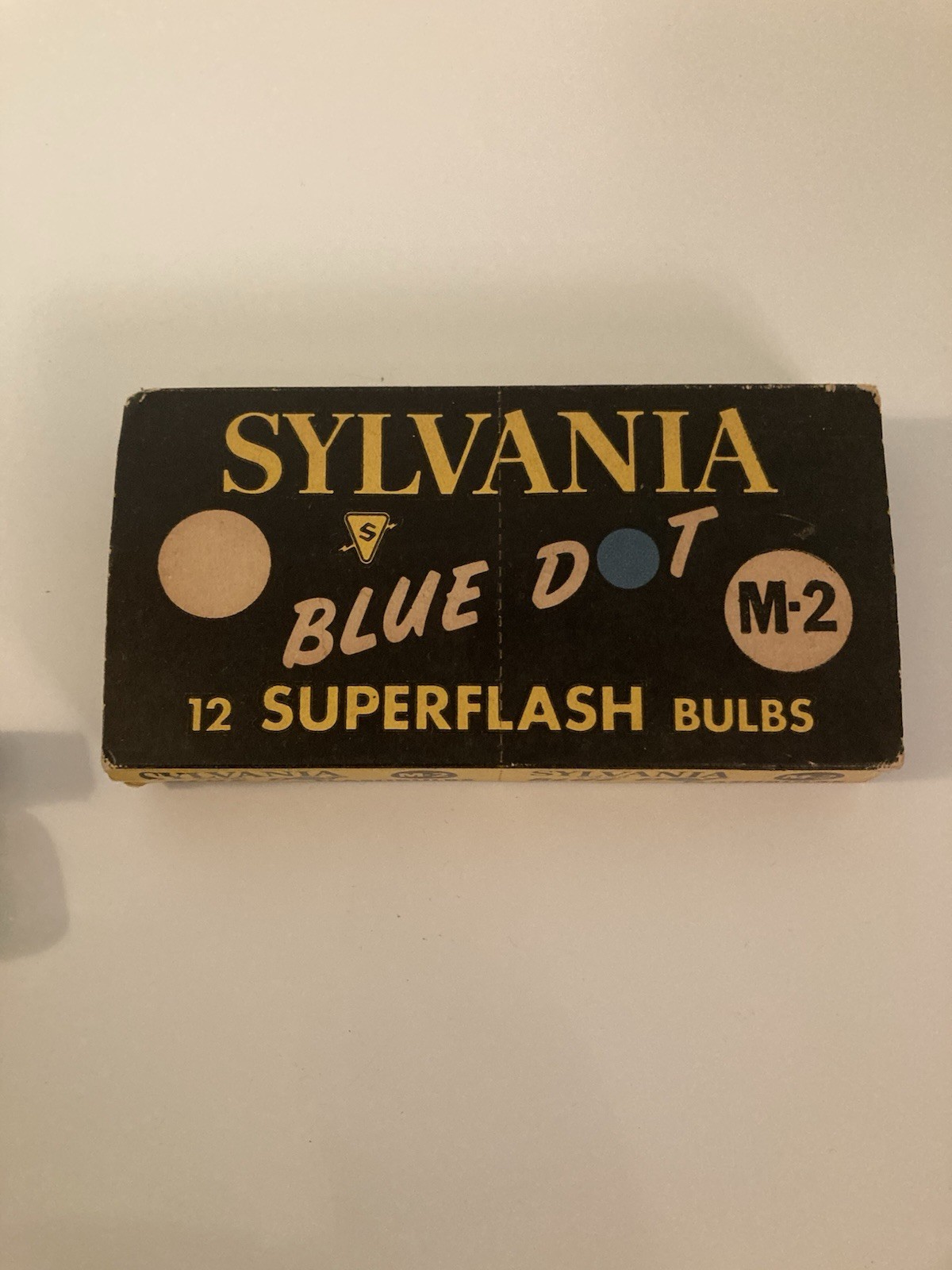 🧚🏻VTG SYLVANIA Blue Dot Super flash Bulbs M-2 (11)/ Bantam 8 (7)