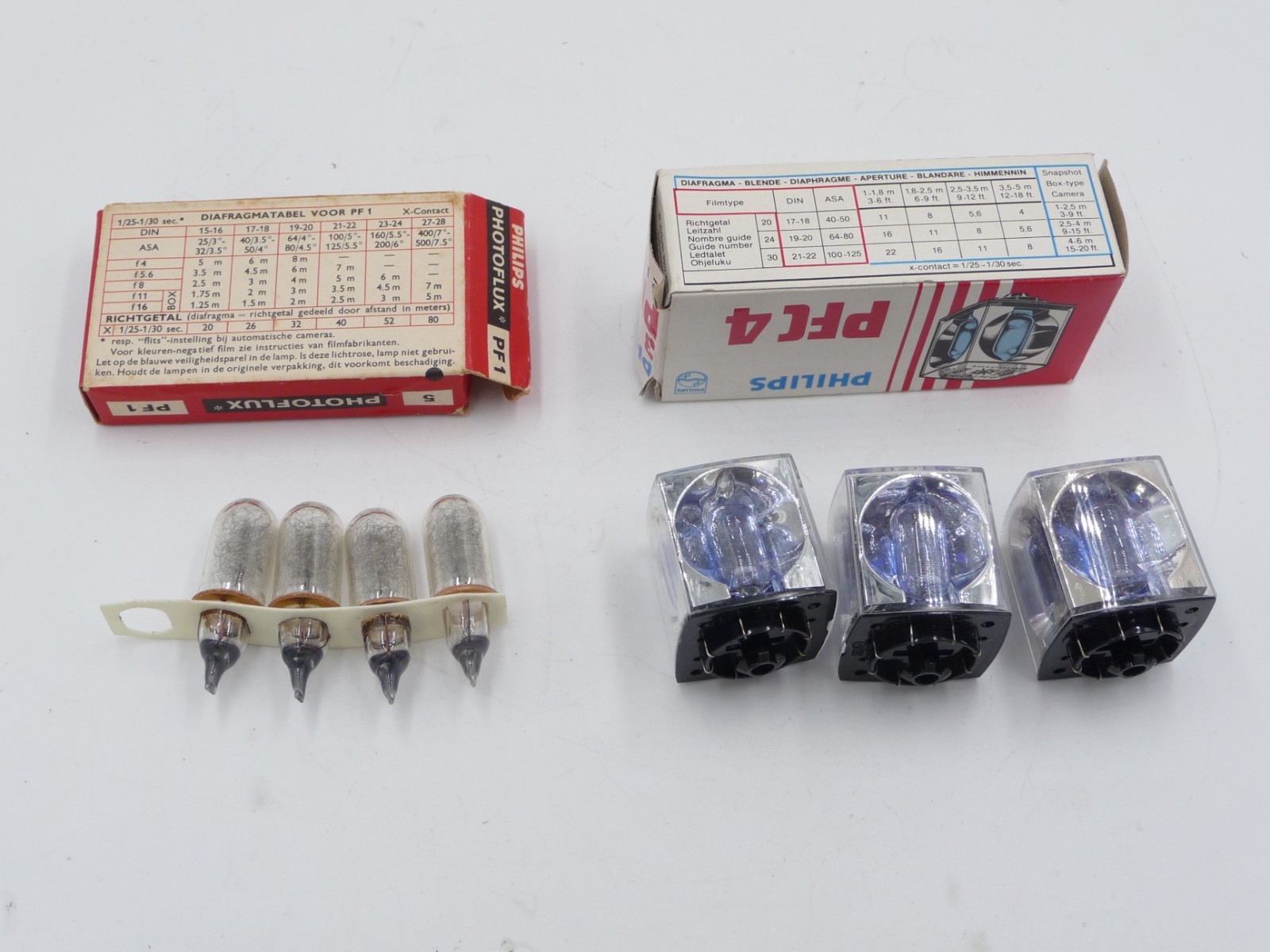 Lot of Philips PFC4 and PF1 flashcubes