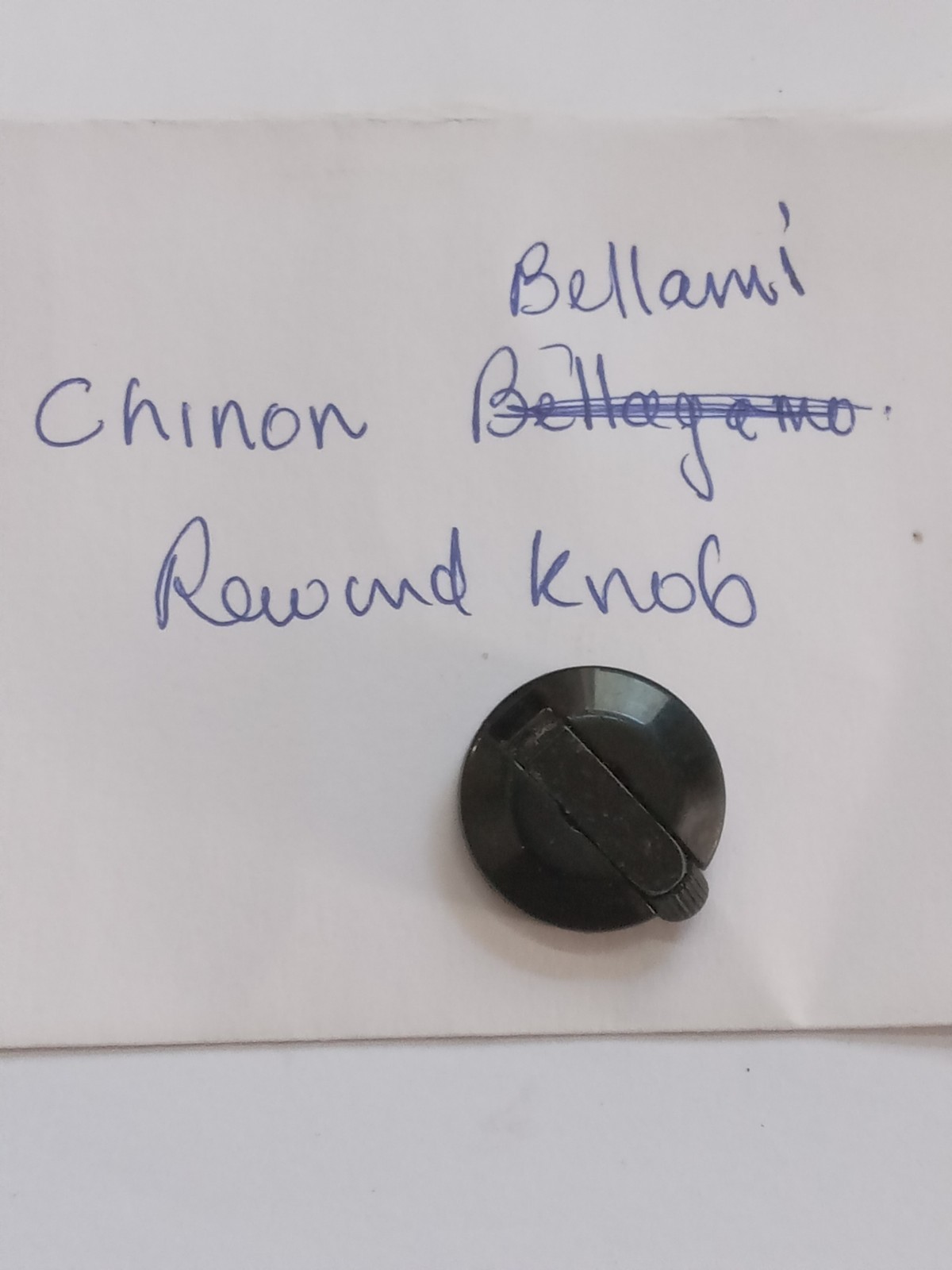 Rare Chinon Bellami Rewind Knob W Check Screw Used Replacement Part Good