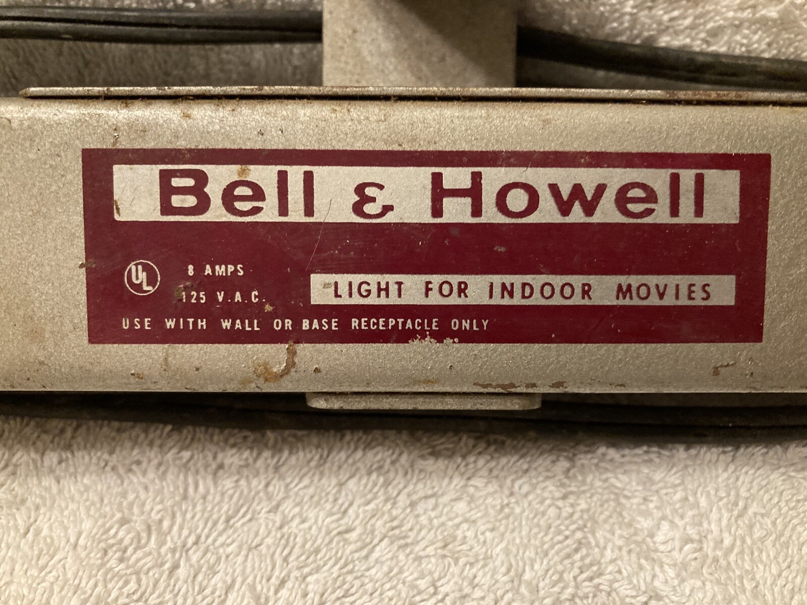 Vintage Bell & Howell Flood Light Bar Lamp, Light For Indoor Movies.