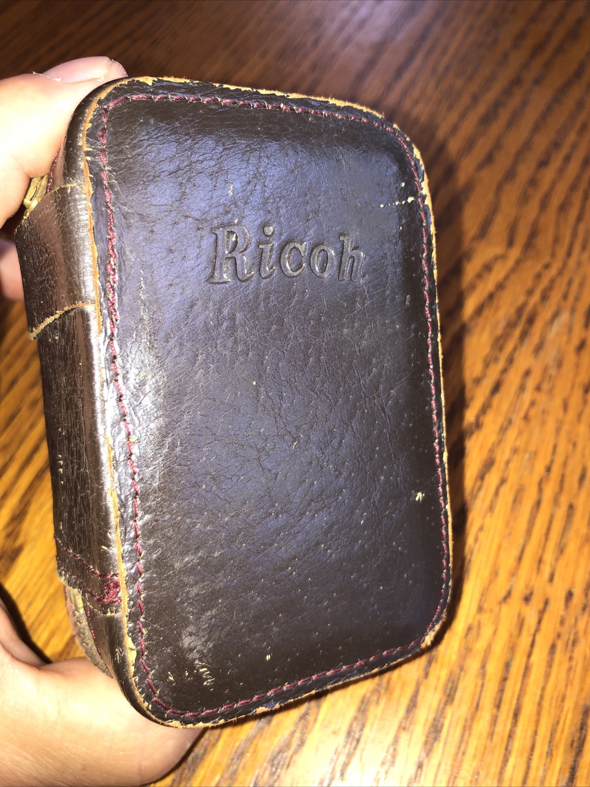 Vintage Ricoh Flash BC-605 With Leather Case, Instruction Booklet
