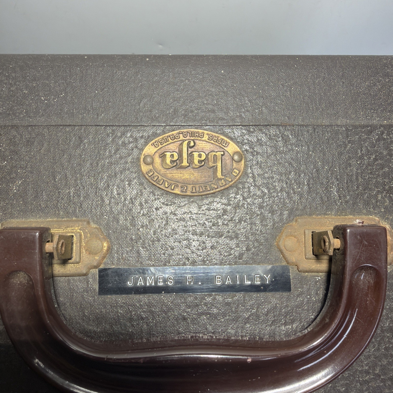 Vintage BAJA Barnett Jaffe Hard Case Tool Box 12x12x6 USA Old