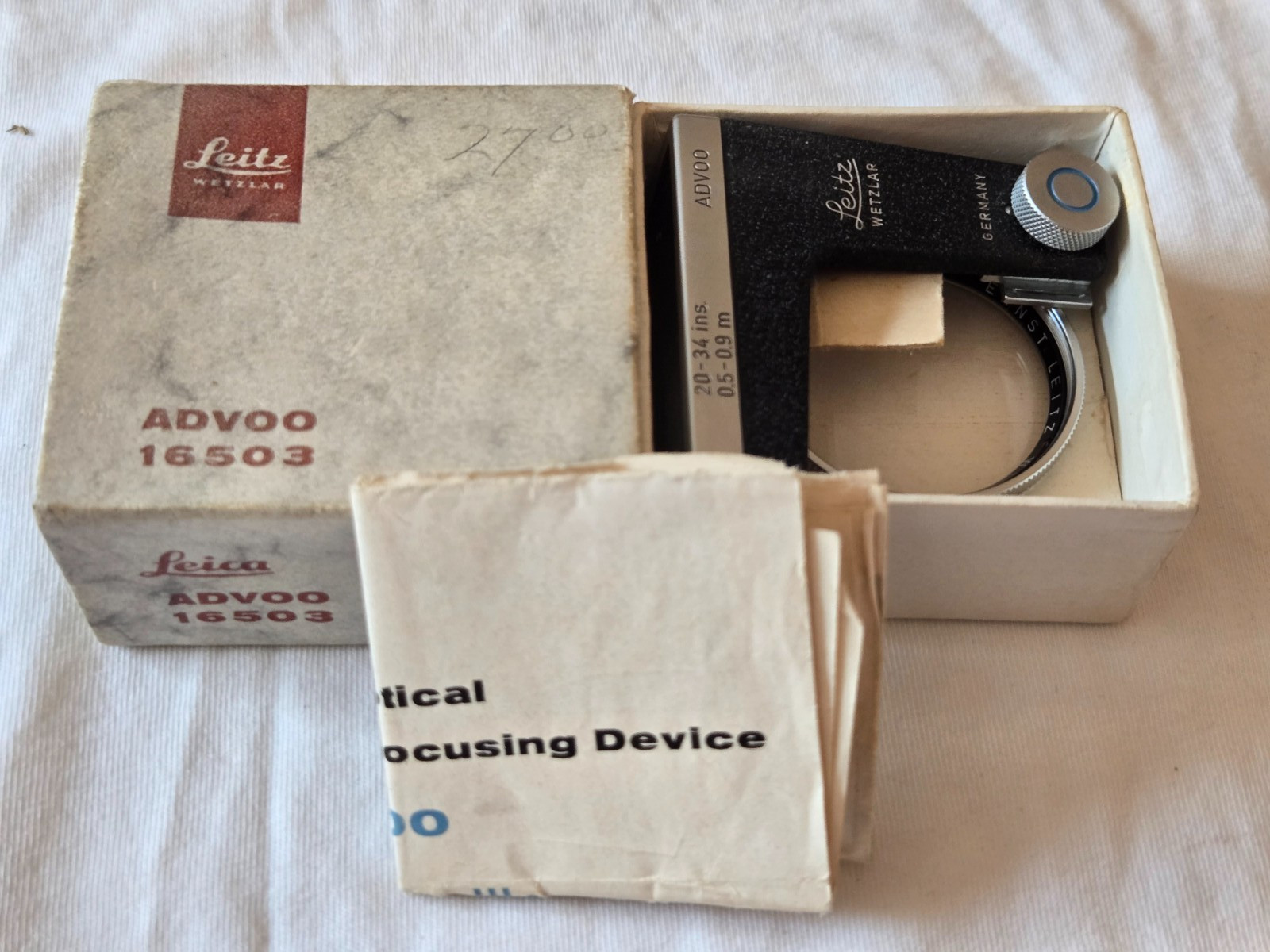 Original Leica Optical Near Focusing Device (16503) Close Up ADVOO for IIIG 3G