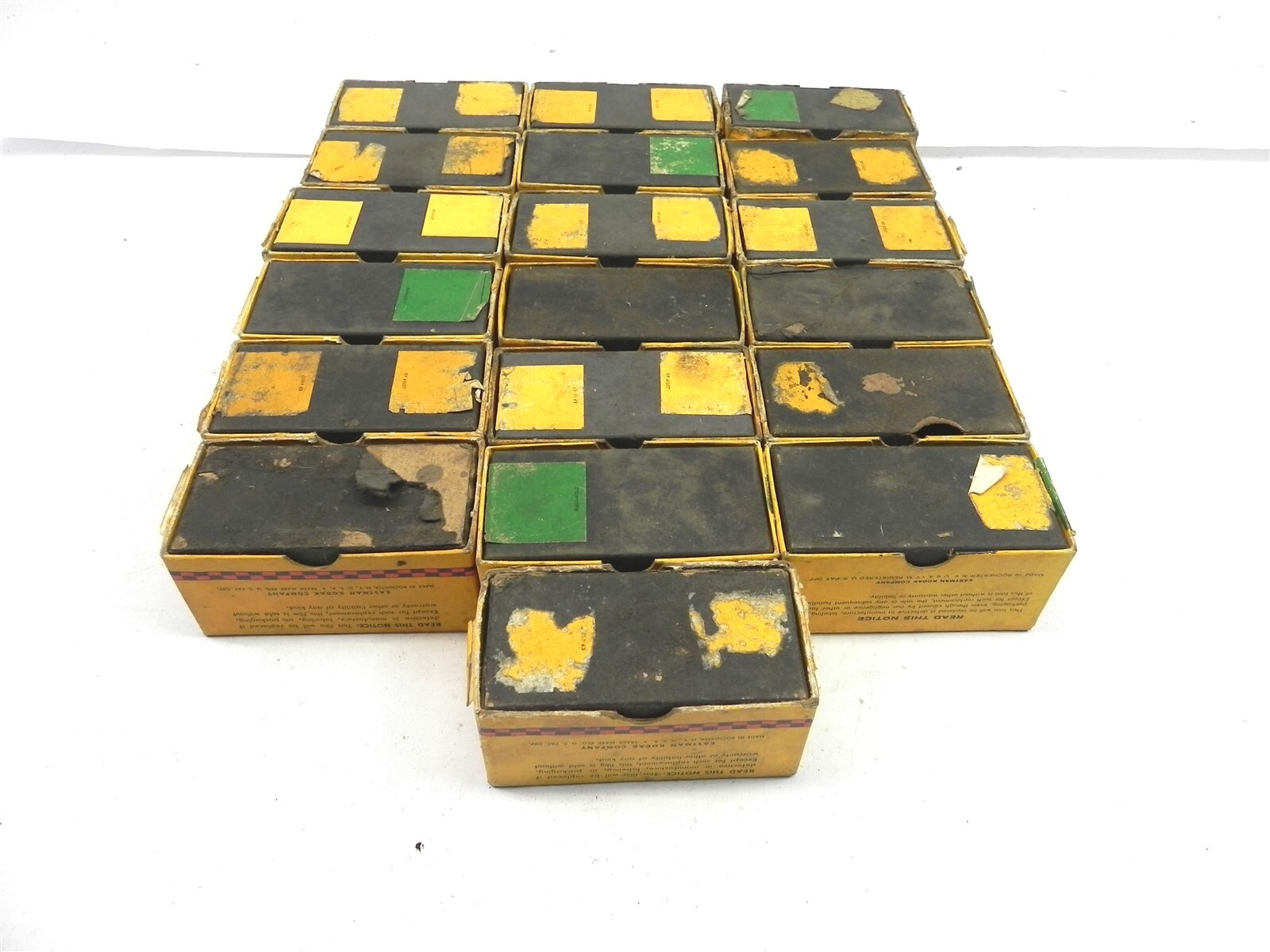 HUGE LOT OF VINTAGE USED KODAK VERICHROME BOXES 1950-51-52-53-54-55-56-47-58-59