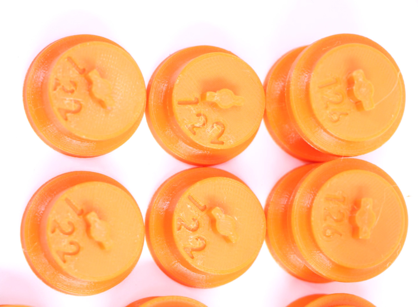 Lot Plastic Take up Spools Adapters 122 126 for Film Cameras orange Huge bundle