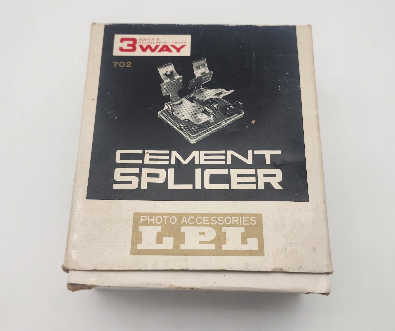 Vintage LPL 3 Way Cement Splicer Film Editing Super 8, Regular 8-16mm 702 Japan
