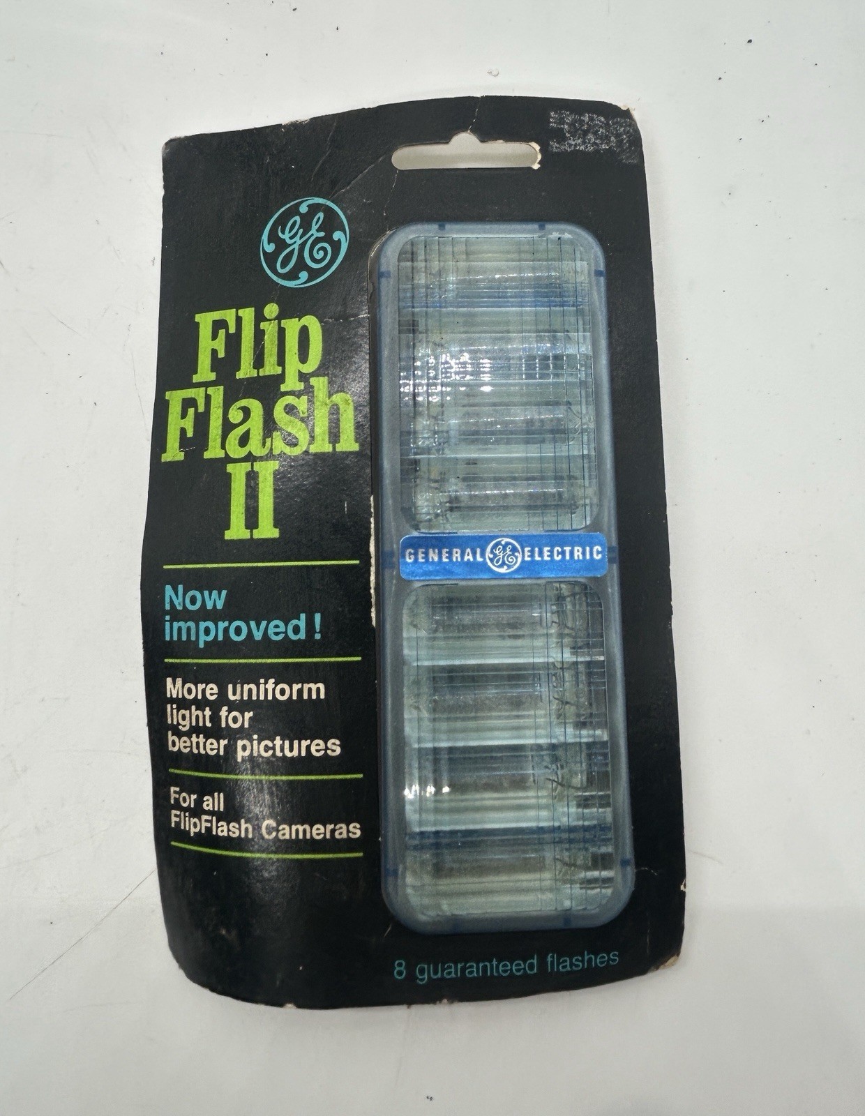 Vtg. GE General Electric Flip Flash II Camera Flash Bulbs Set new flash bar 8 ct