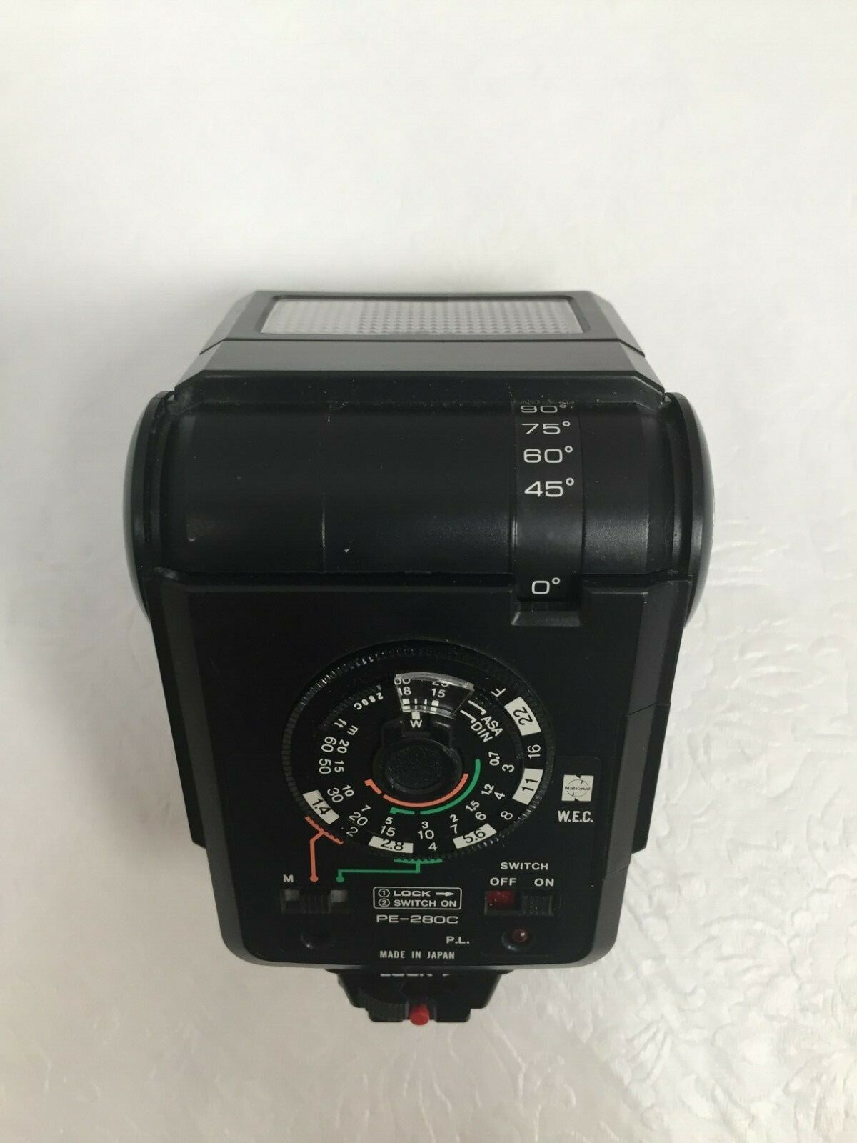 Vintage National Camera Flash Model PE-280C
