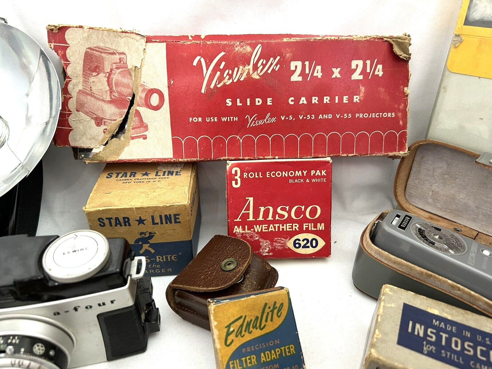 VINTAGE CAMERA ACCESSORIES FROM ESTATE SALE- SEE DETAILS AND PHOTOS