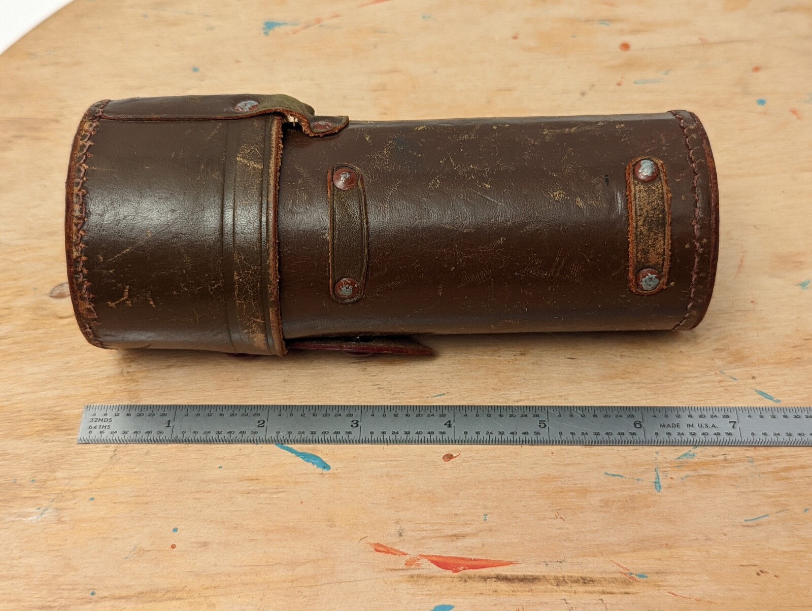 Vintage CANON Serenar 135mm Leather Lens Case Only