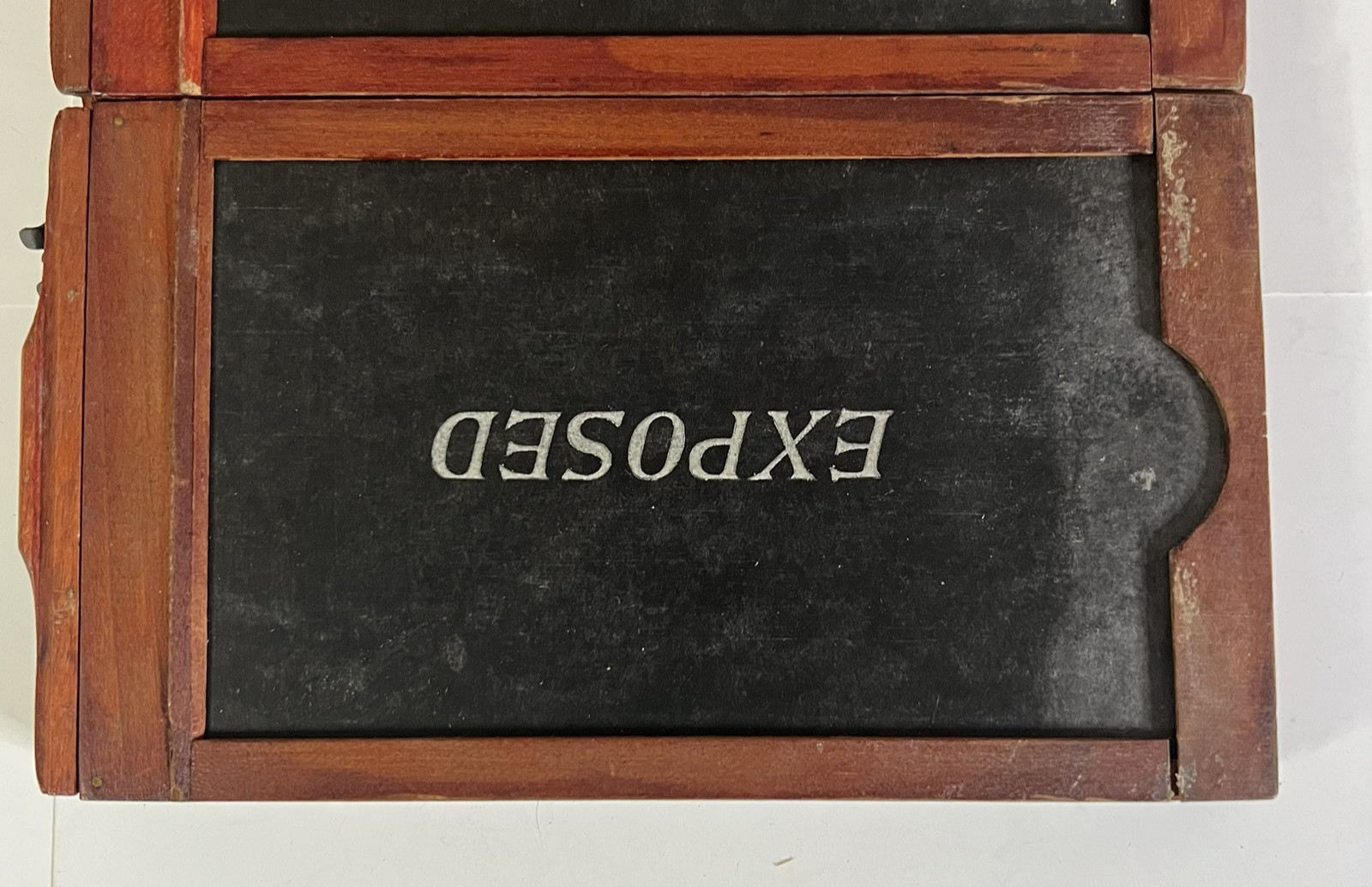 Set of 4 Vintage Wooden Double Draw Slide Exposure Photography Frames