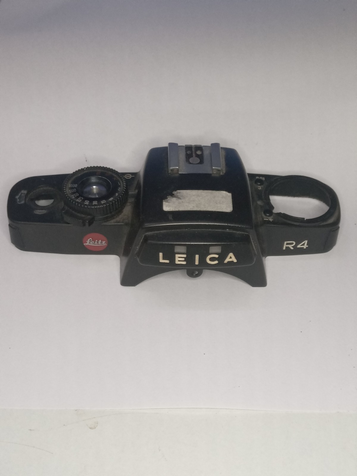 Leica R 4 Film SLR Camera Black Top Plate, Original Spare Part