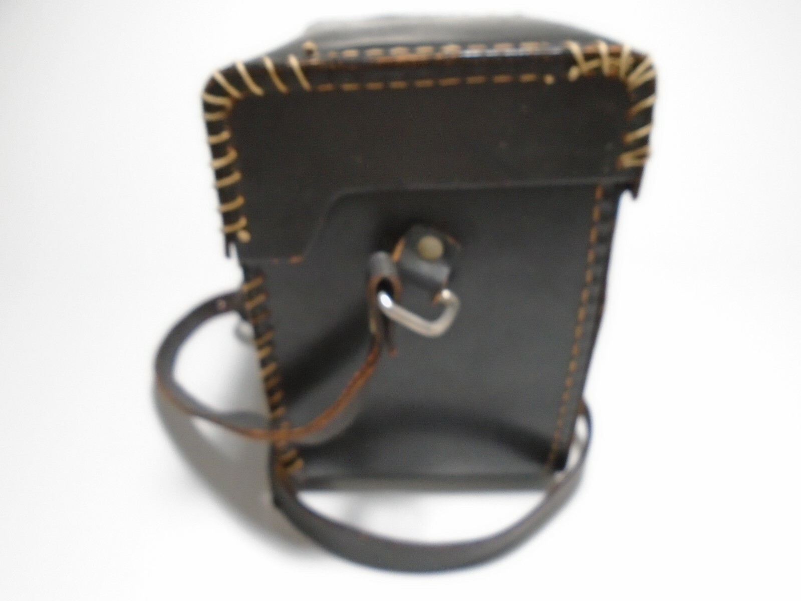 Vintage Bell & Howell Leather Camera Case with Adjustable Strap 6.25″ x 6″ x 4″