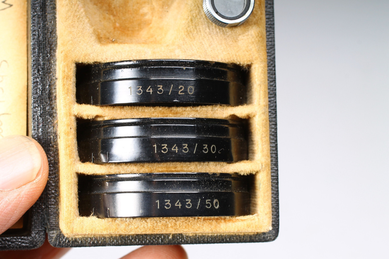 ZEISS IKON 1343 CONTAMETER CLOSEUP LENS SET FOR CONTAX 35MM CAMERAS