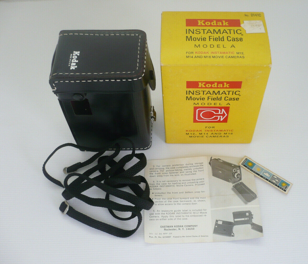 Vintage Kodak Instamatic Movie Field Case w/Carrying Strap Model A in Box NEW
