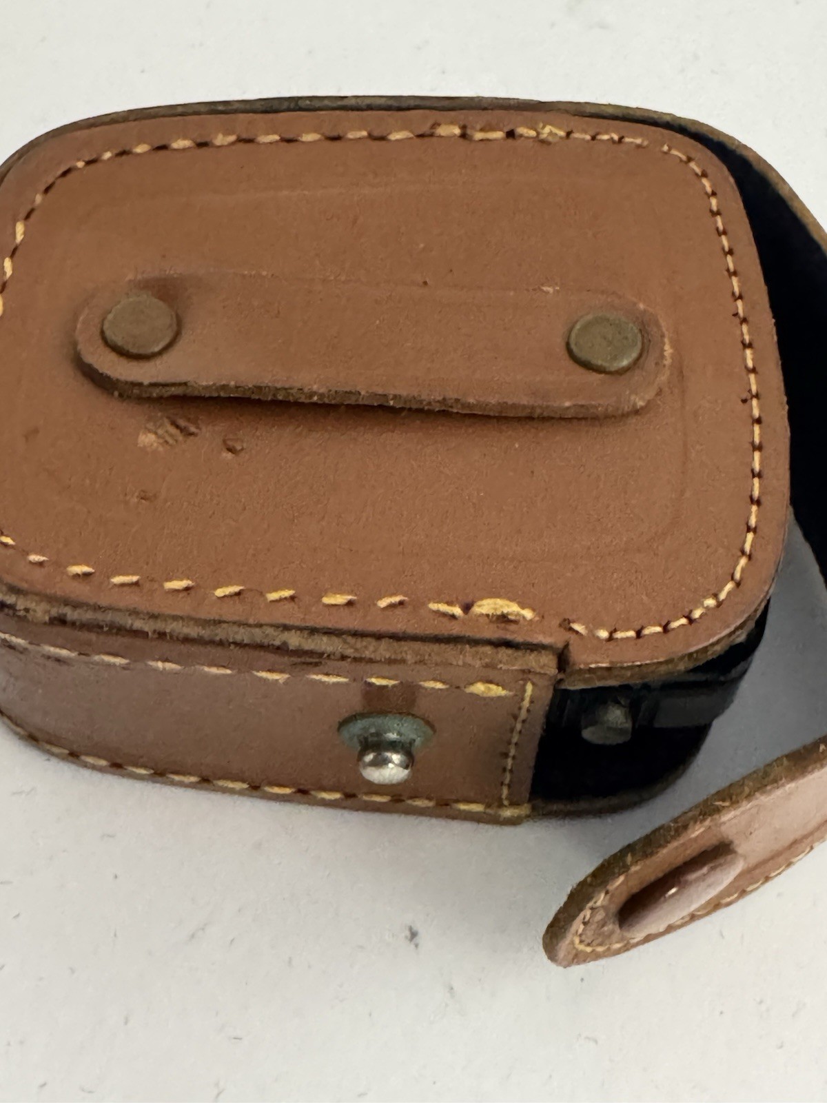 VINTAGE GENERAL ELECTRIC PR-1 CAMERA EXPOSURE LIGHT METER Leather Case EUC