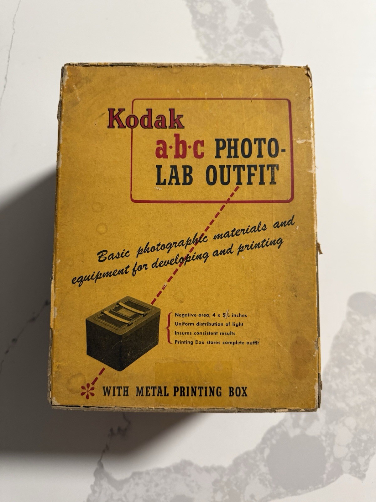 Vintage Kodak ABC Photo Lab Outfit Model A Darkroom Kit w/ Box